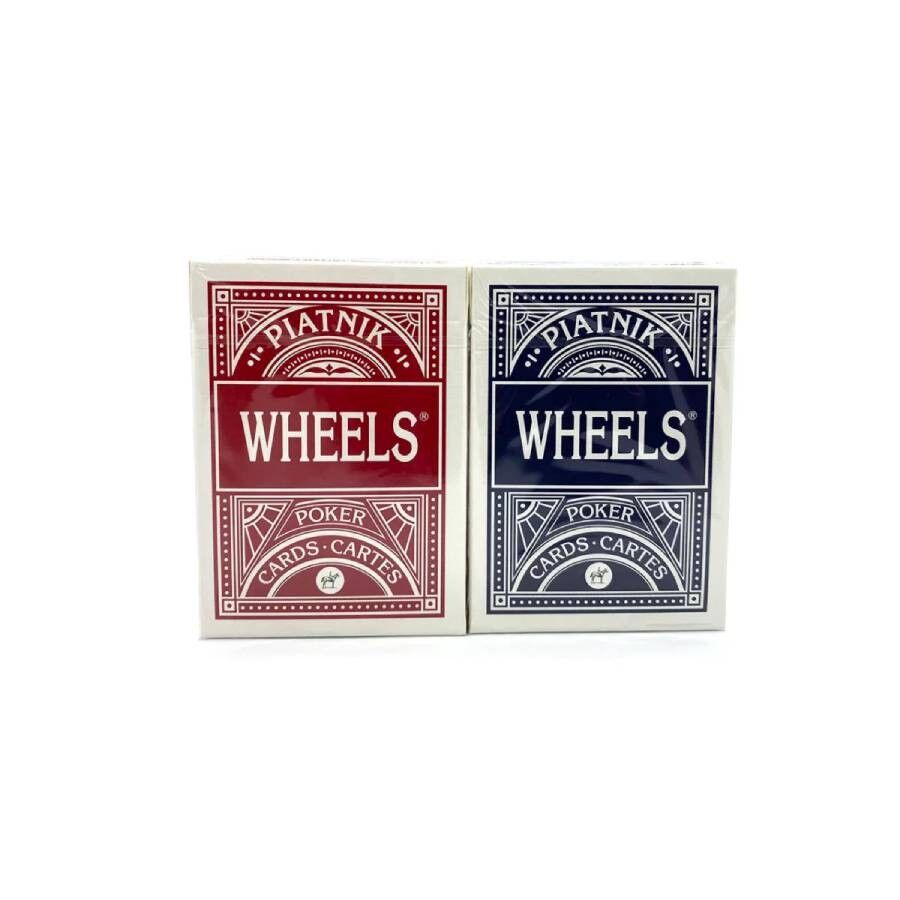 Piatnik Wheels Poker Card Decks 2 pcs.(rouge et bleu)