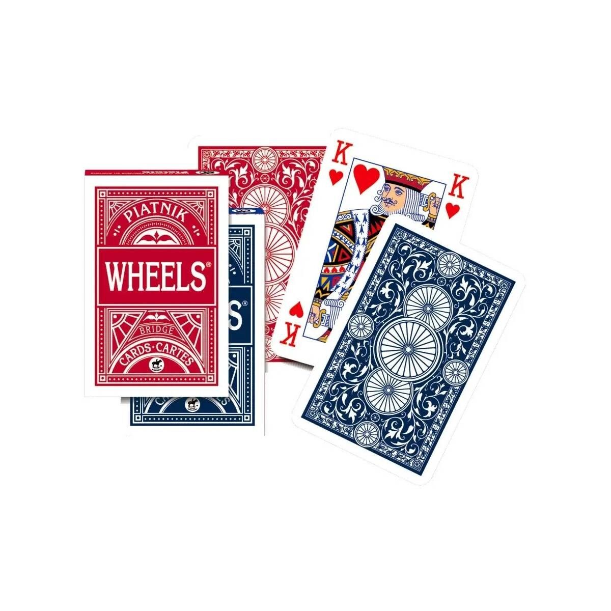 Piatnik Wheels Bridge Card Decks 2 pcs.(rouge et bleu)