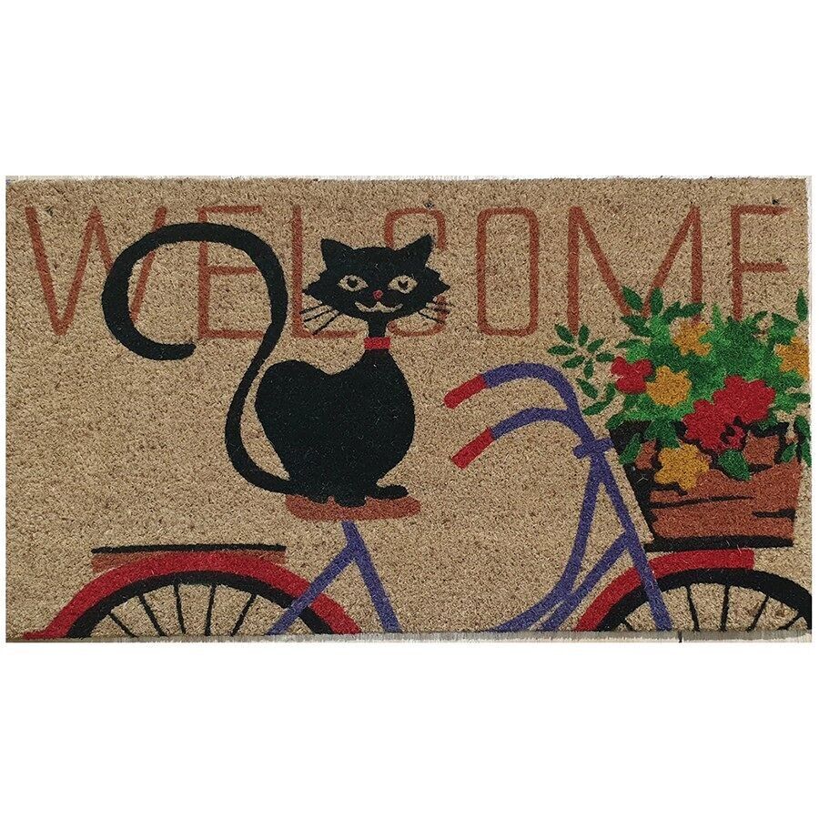 Etoile Doormat 'Welcome' with Cat (pod-008-85)