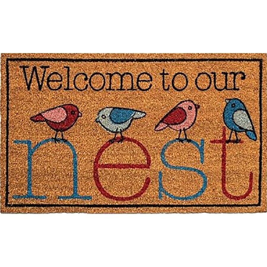 Etoile Doormat 'Welcome to our nest' (pod-009-102)