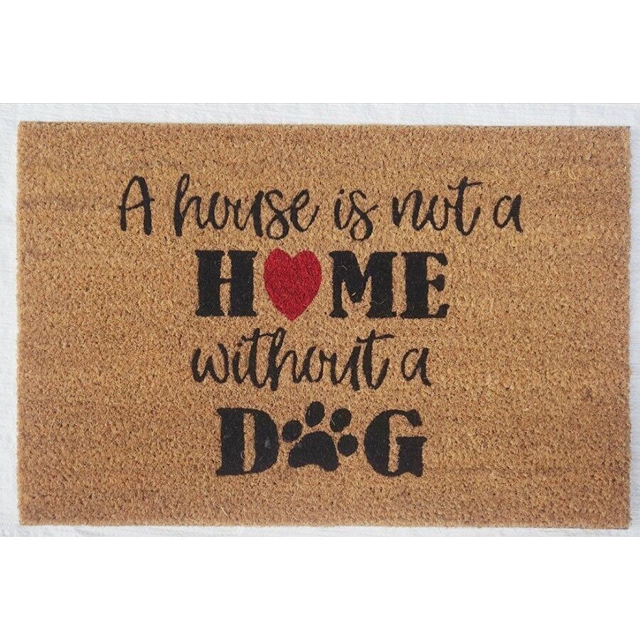 Etoile Doormat 'A house is not a home without a dog' (pod-009-93)
