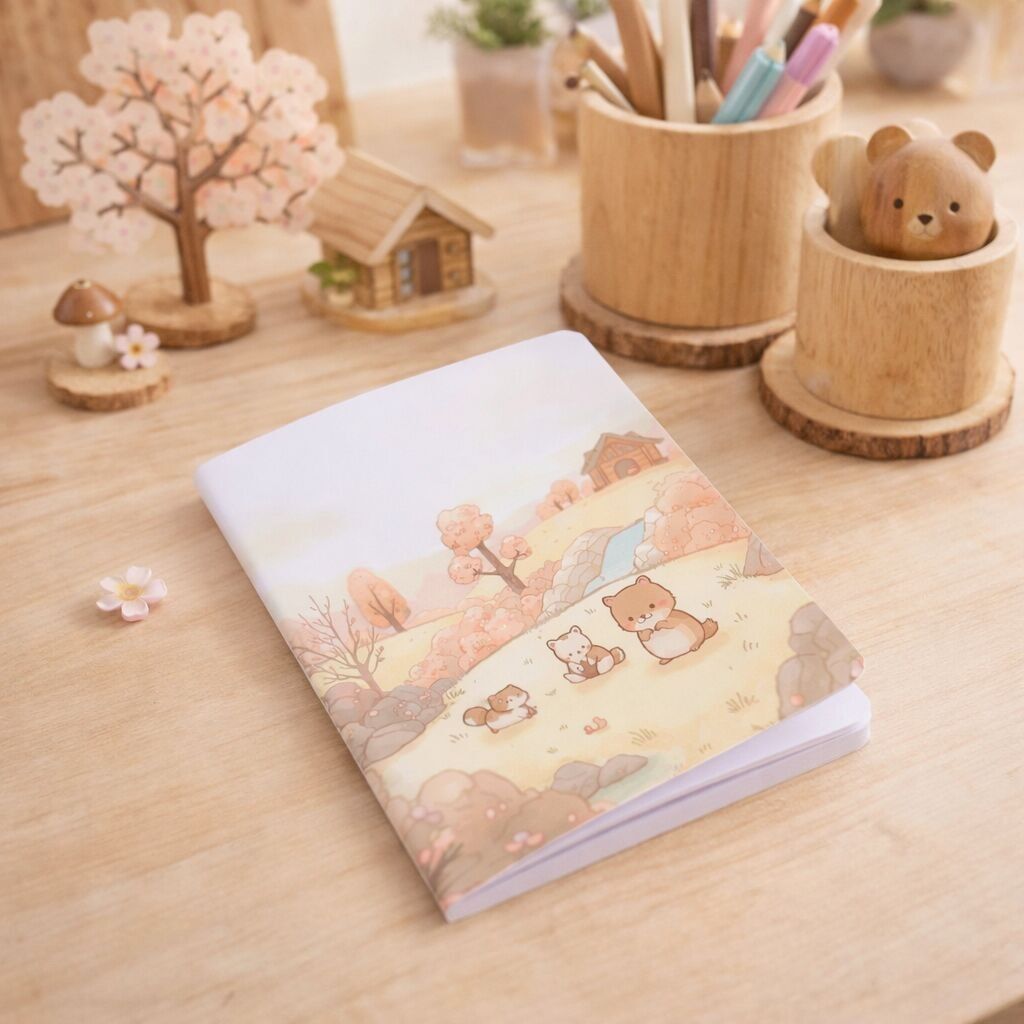 Précommande - Carnet A6 Les Petits Animaux Kawaï - Livraison à partir du 01/04/2026