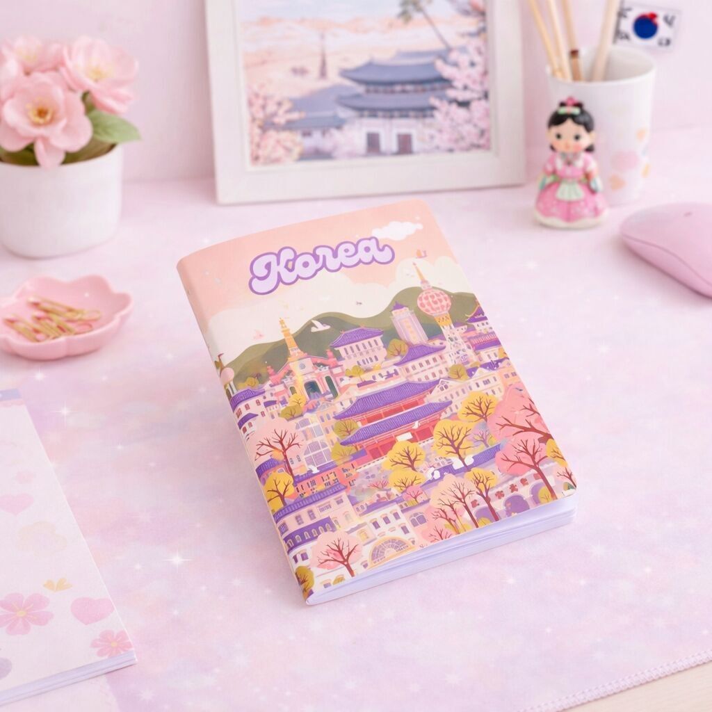 Précommande - Carnet A6 violet Corée - Livraison à partir du 01/04/2026