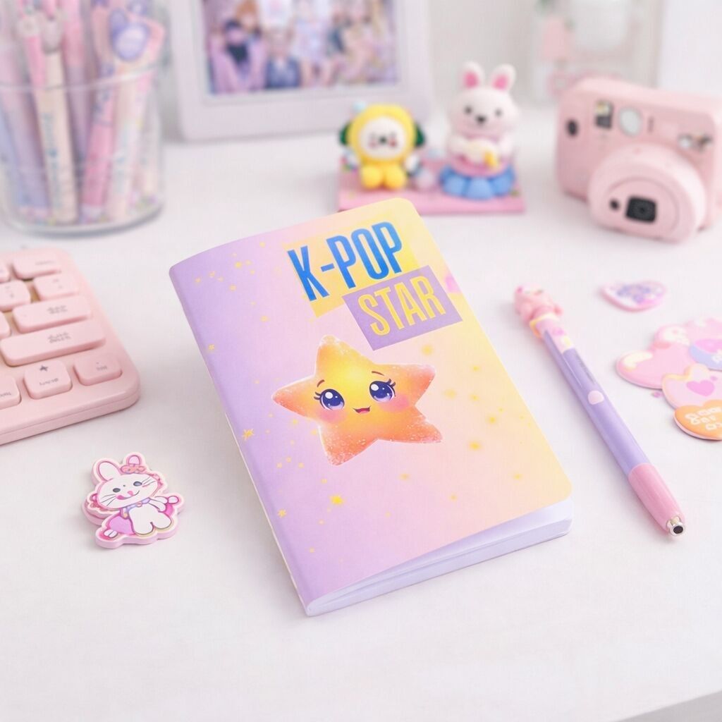 Précommande - Carnet A6 Star de la K-Pop - Livraison à partir du 01/04/2026