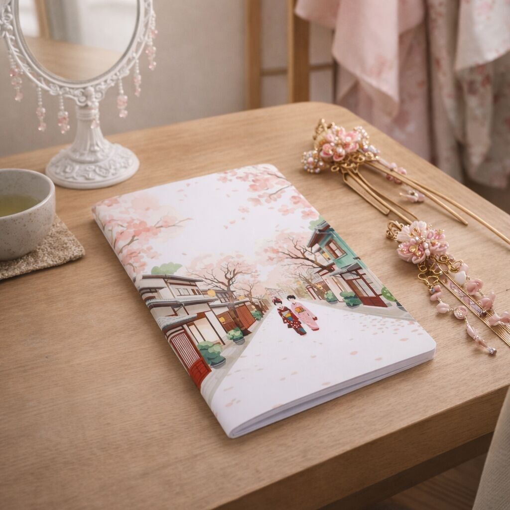 Précommande - Carnet A5 Élégance Japonaise Kyoto - Livraison à partir du 01/04/2026