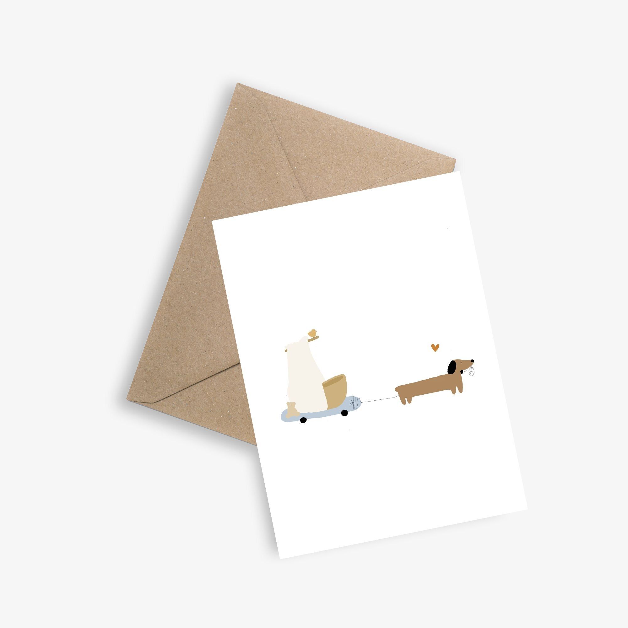 Baby on the go - Simple card for Baby - Birth