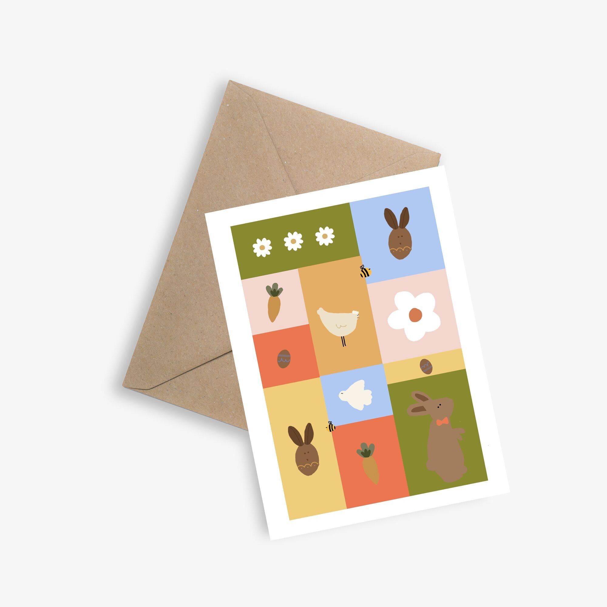 Osterkarte – Dekonstruiertes Ostern