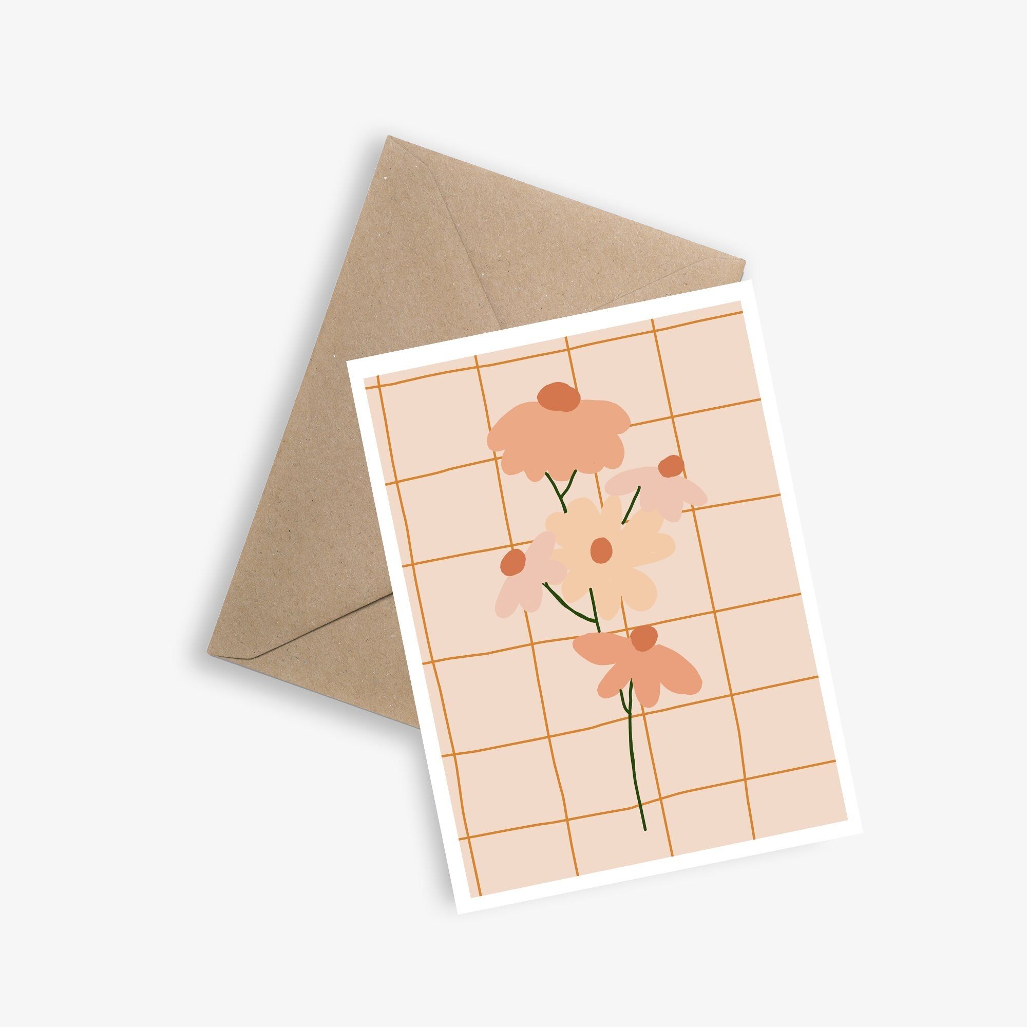 Einfache Karte und Poster – Wie eine Blume