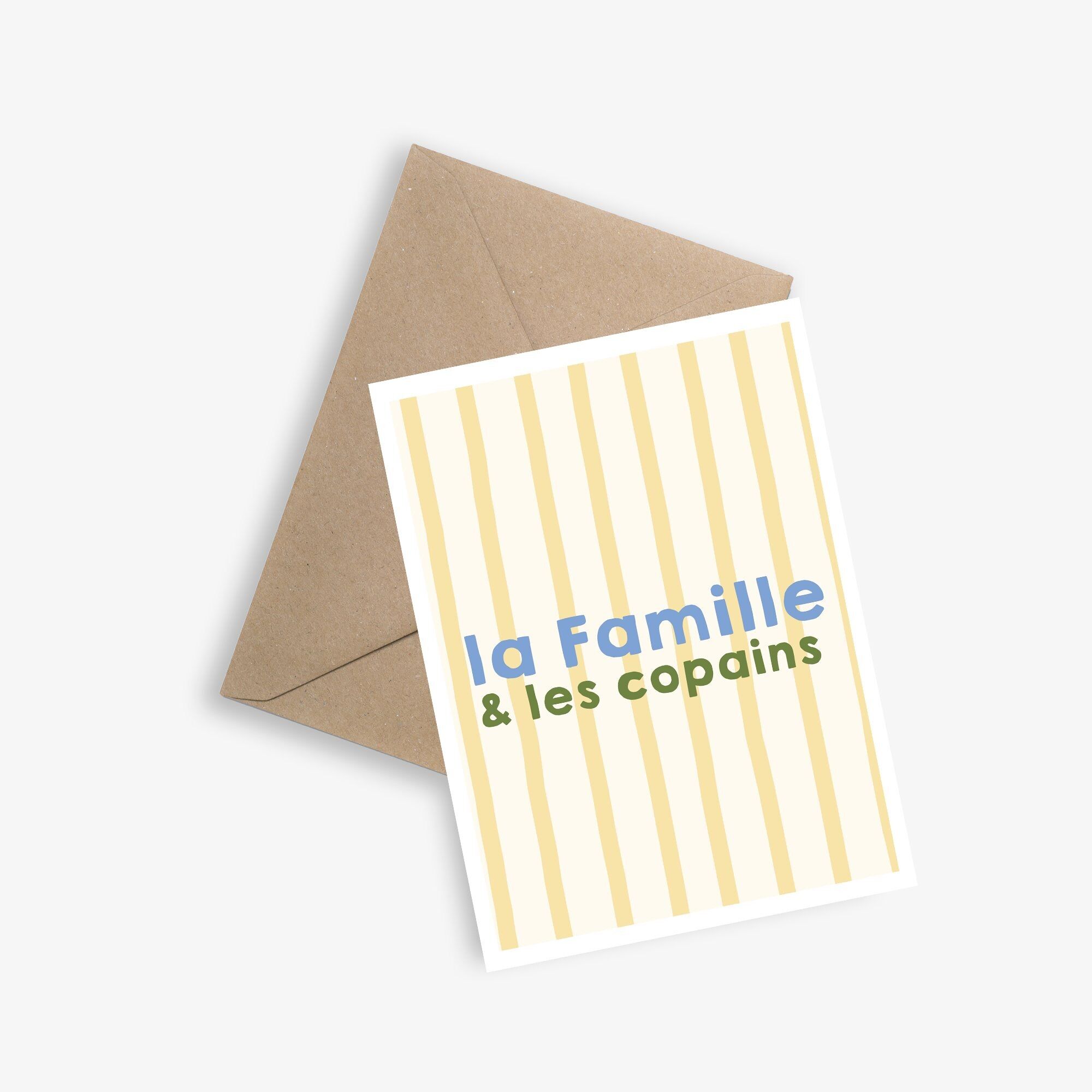 Einfache Karte und Poster – Familie und Freunde