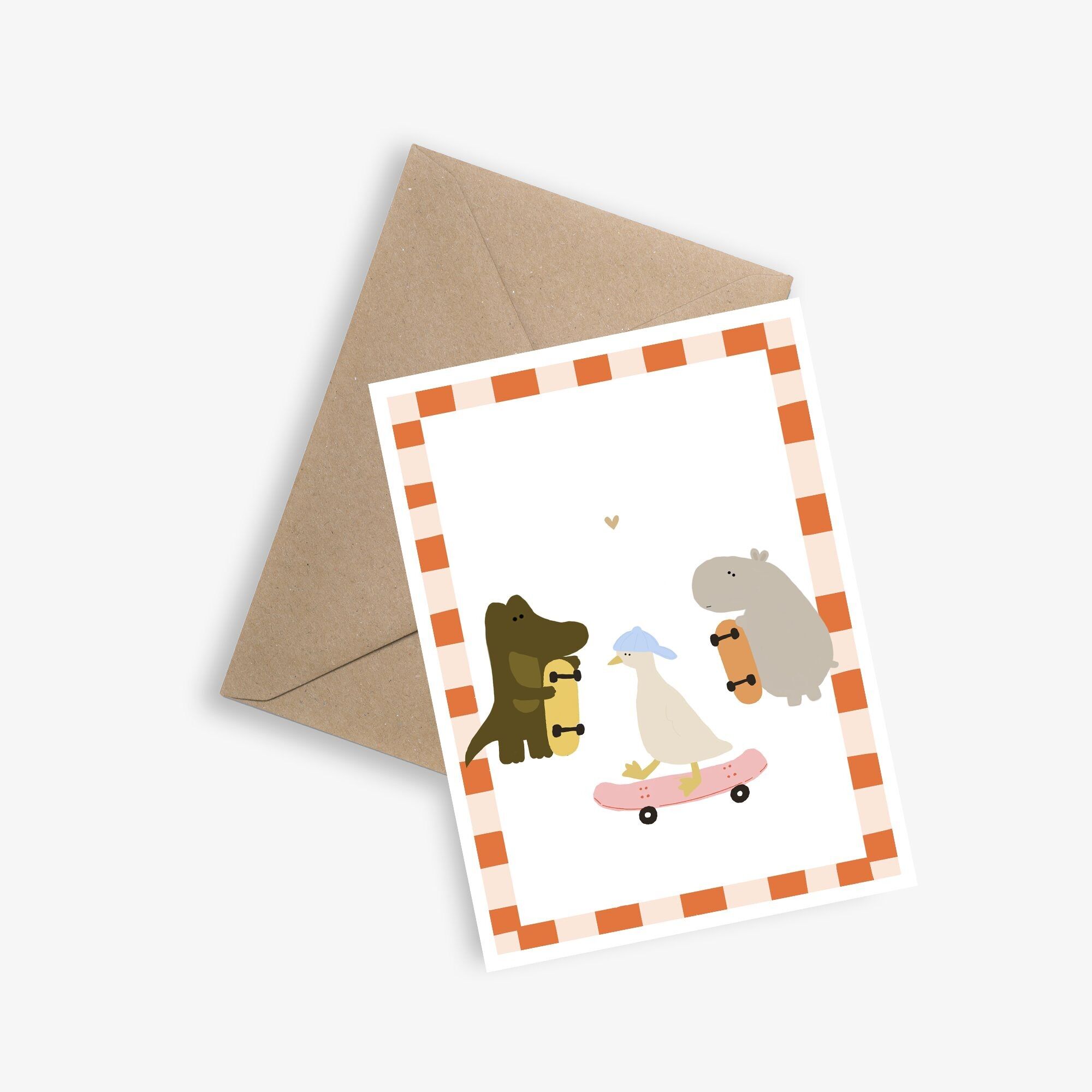 Einfache Karte und Poster – Freunde und Spaß