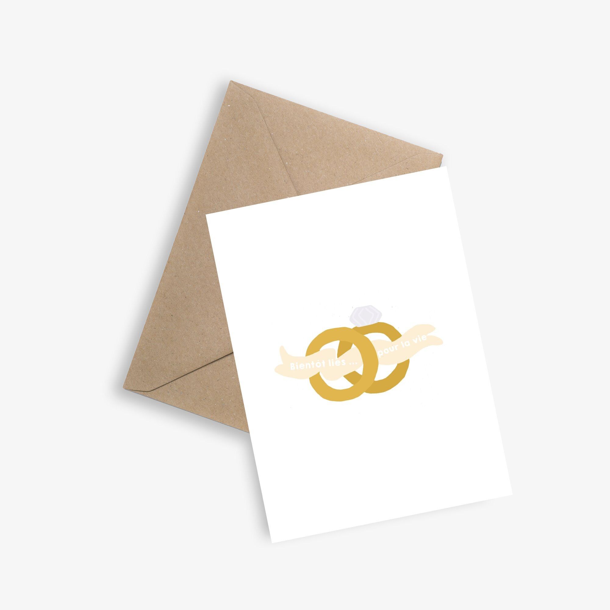 Simple Wedding Card - Soon to be bound for life