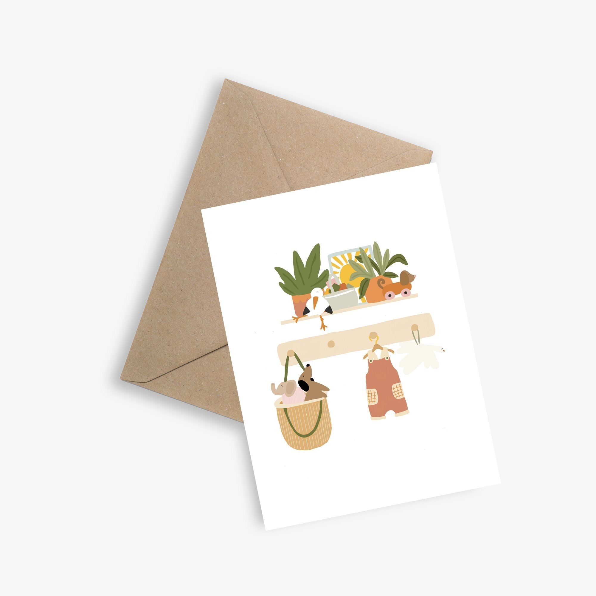 Babyregal – Einfache Babykarte – Geburt