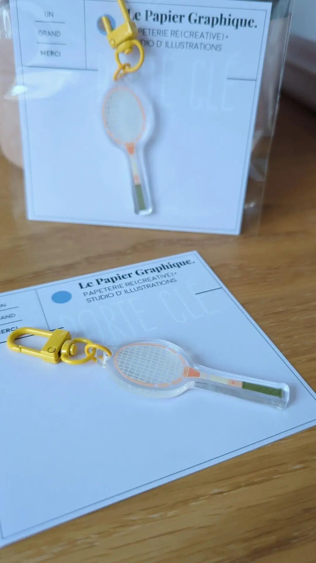 La raquette  - Porte clé (keychain)