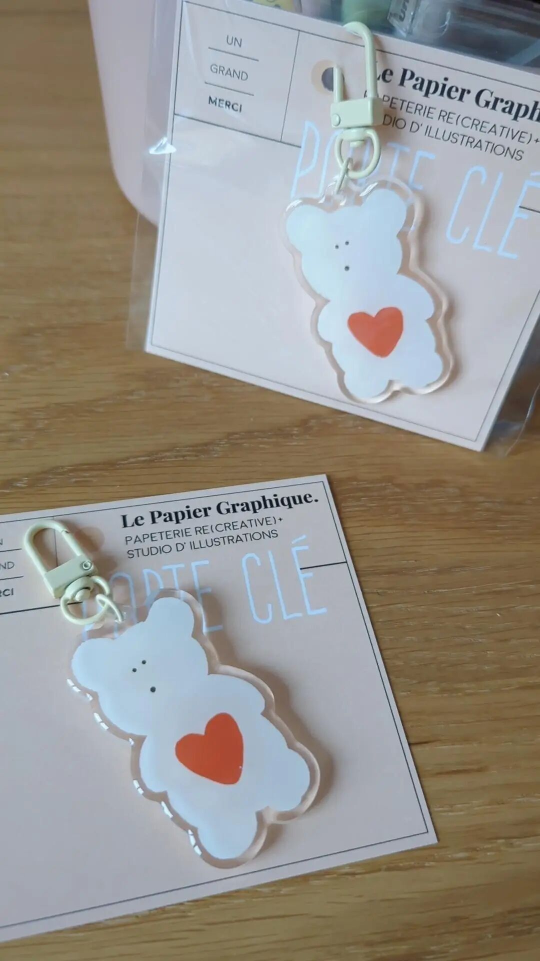 Teddybär-Schlüsselanhänger