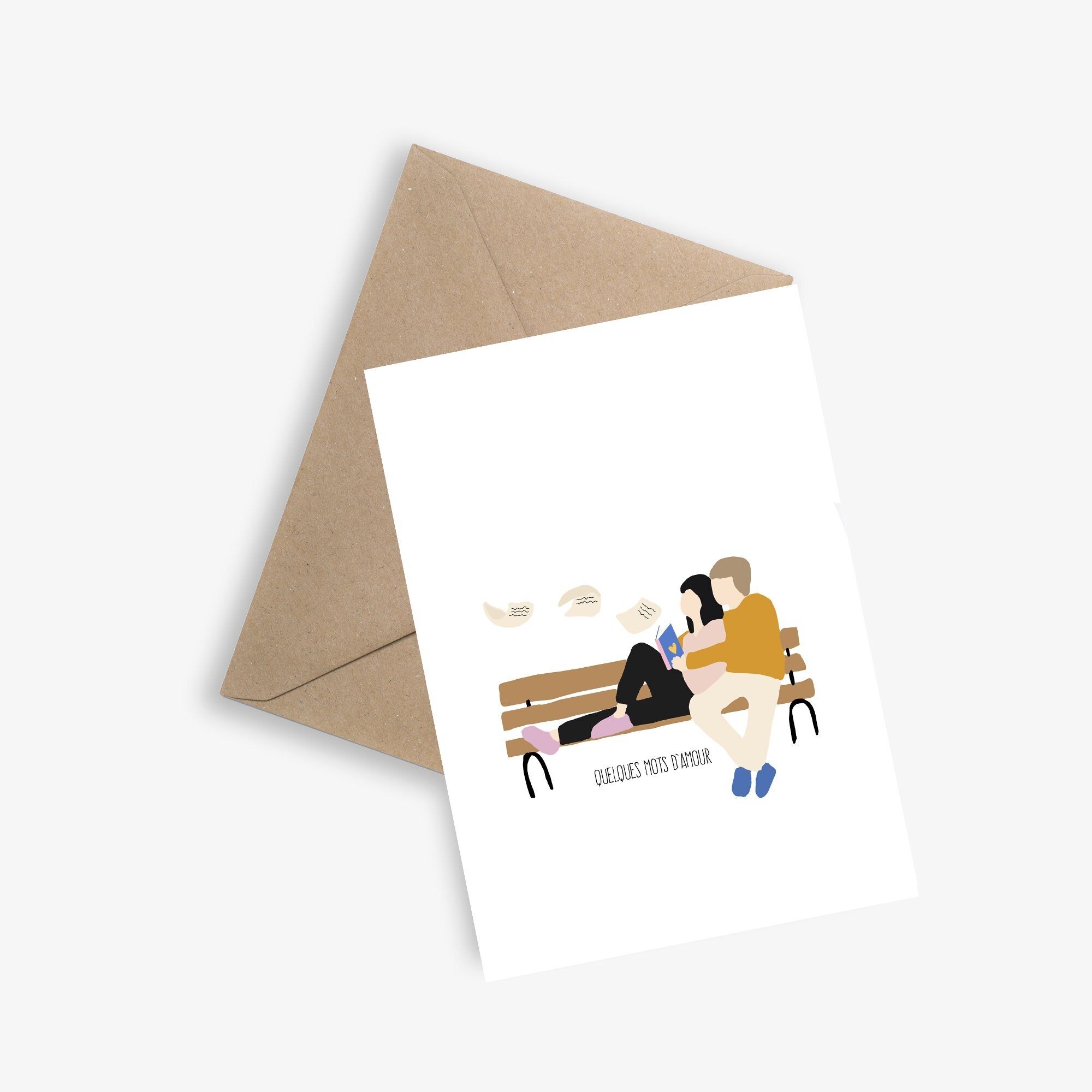 Einfache Valentinstagskarte – Ein paar Worte der Liebe