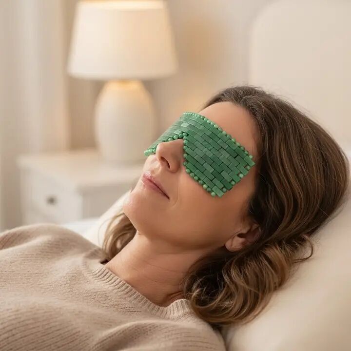 Masque du Visage Aventurine Verte