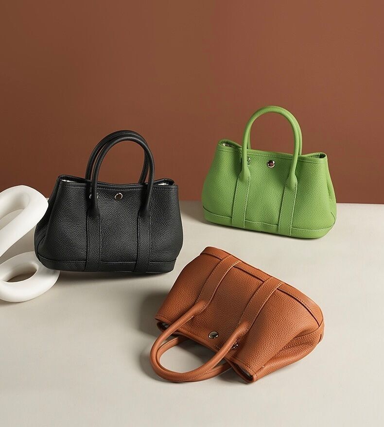 Gartentasche aus echtem Leder, Umhängetasche