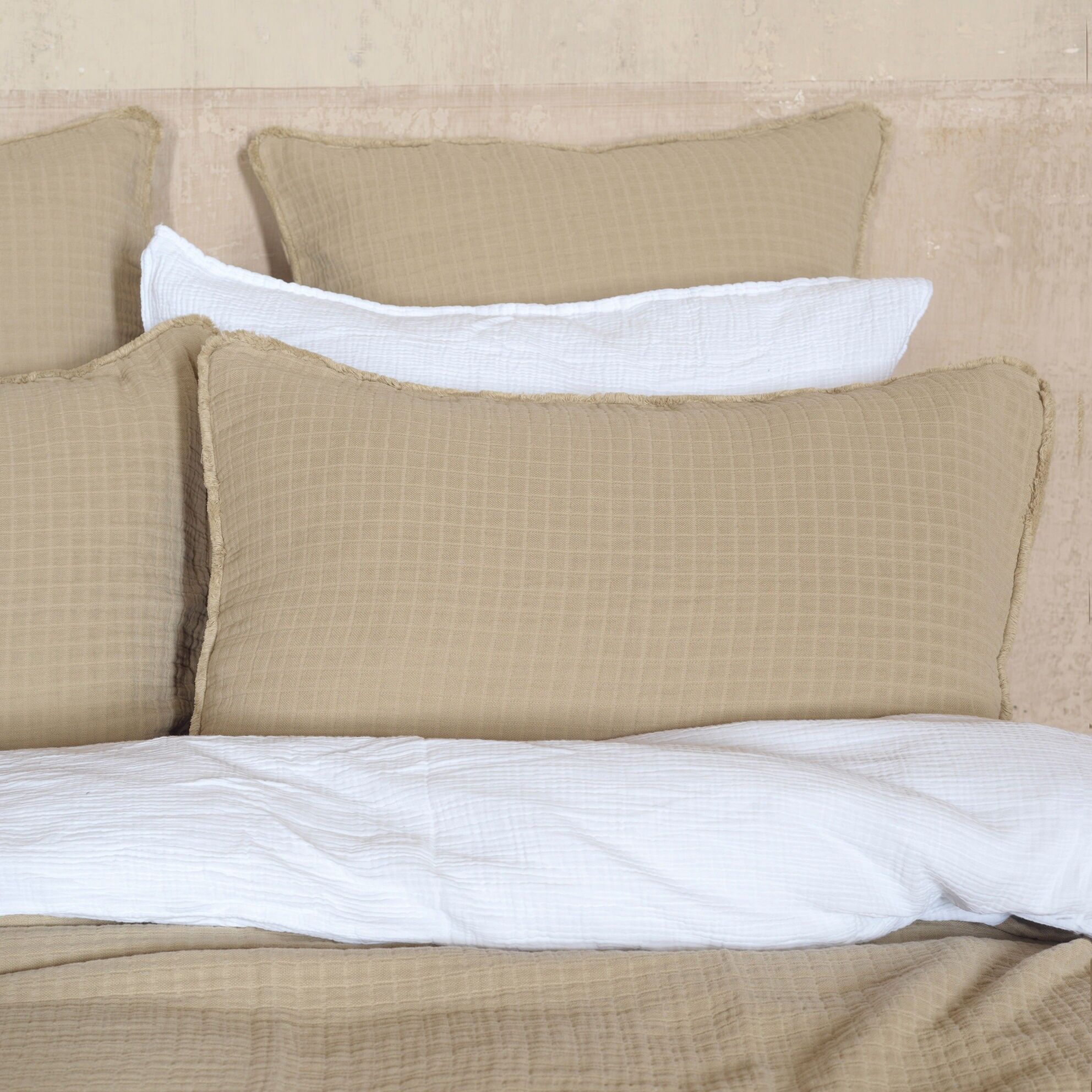 Housse de coussin Minorque mastic 50X70 CM