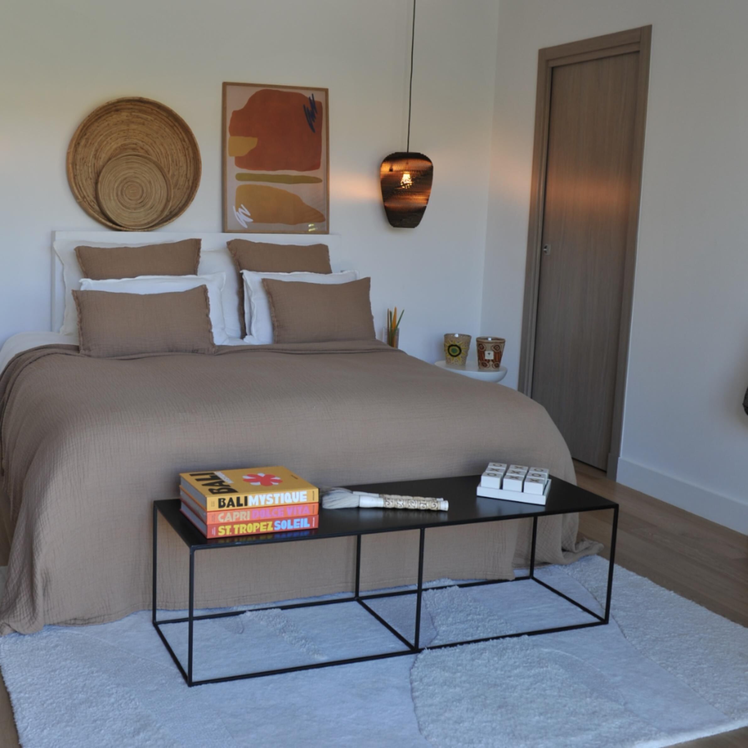 Dessus de lit Tino Cannelle 265X275 CM