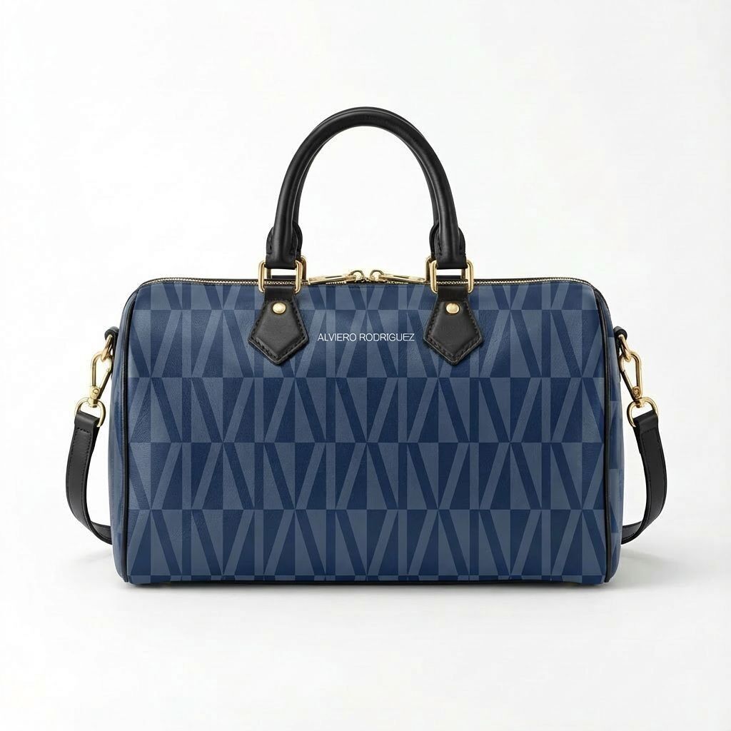 MAXI AR NEUES MUSTER SCHWARZ UND BLAU TOPCASE