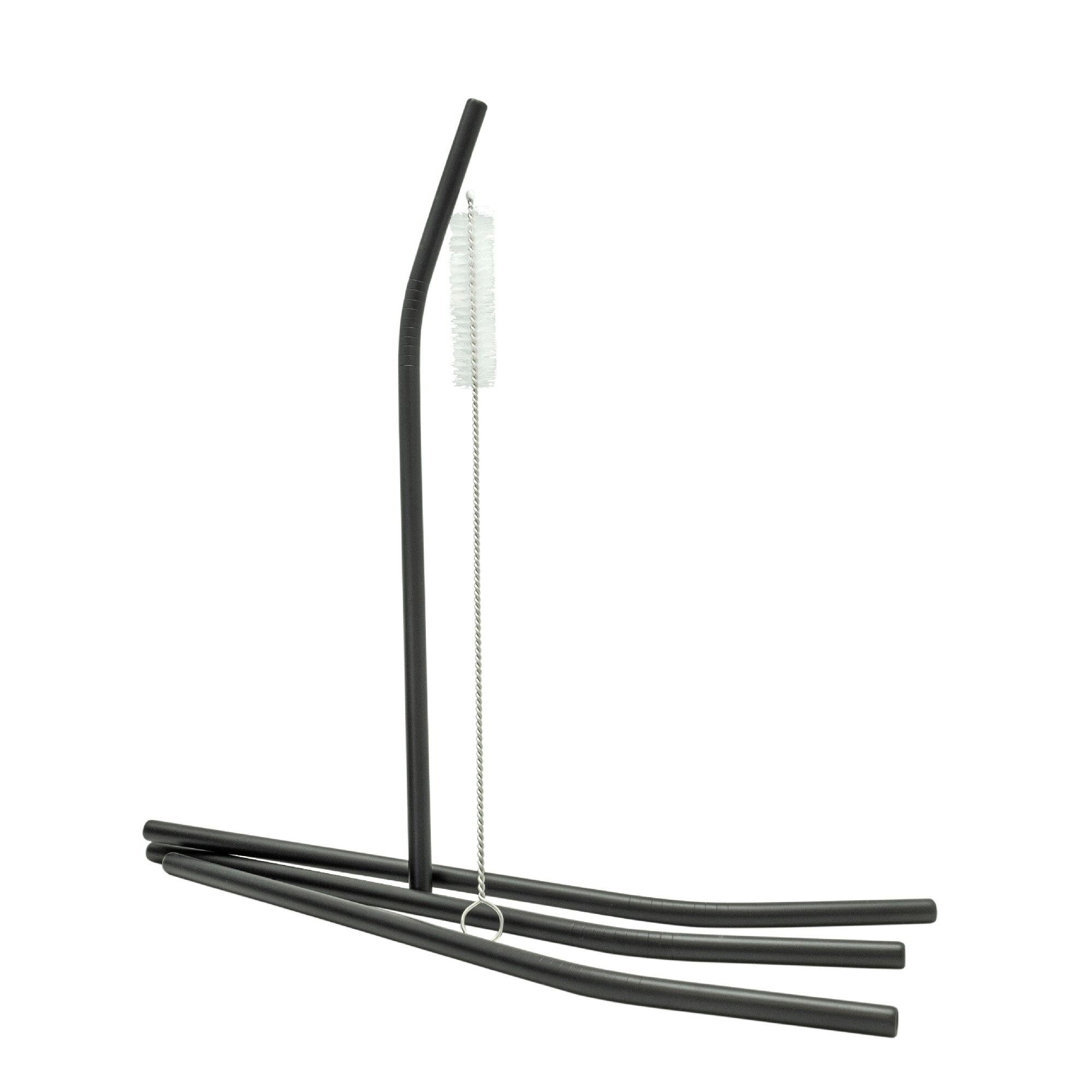 Pajitas de Acero Inoxidable Negras