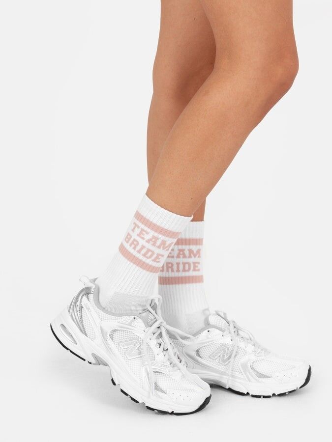 Chaussettes Maya rose givré « Team Bride »