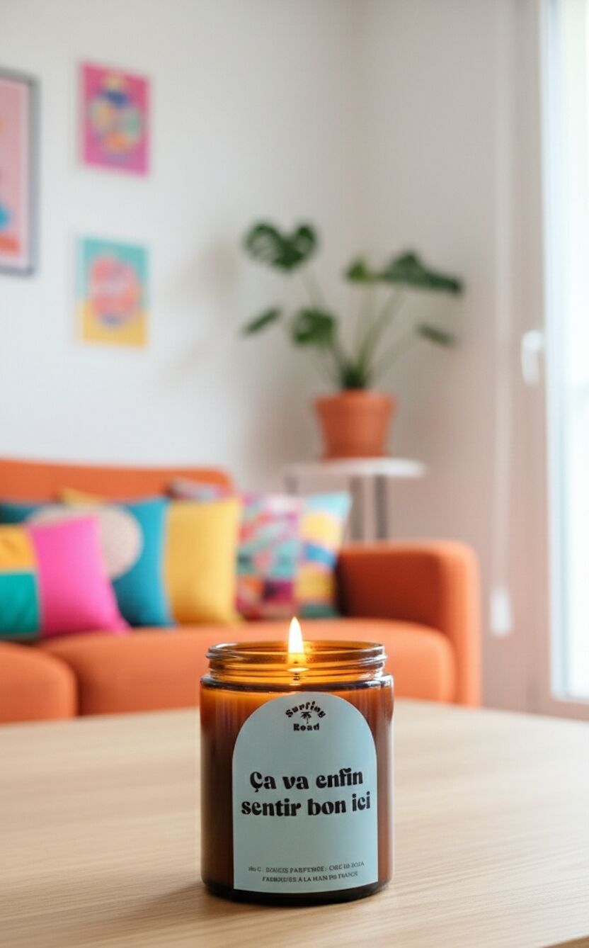 Bougie message - ça va enfin sentir bon ici
