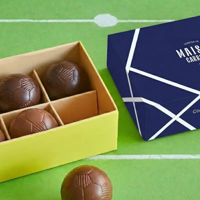 Footballs - chocolate-covered marshmallows
