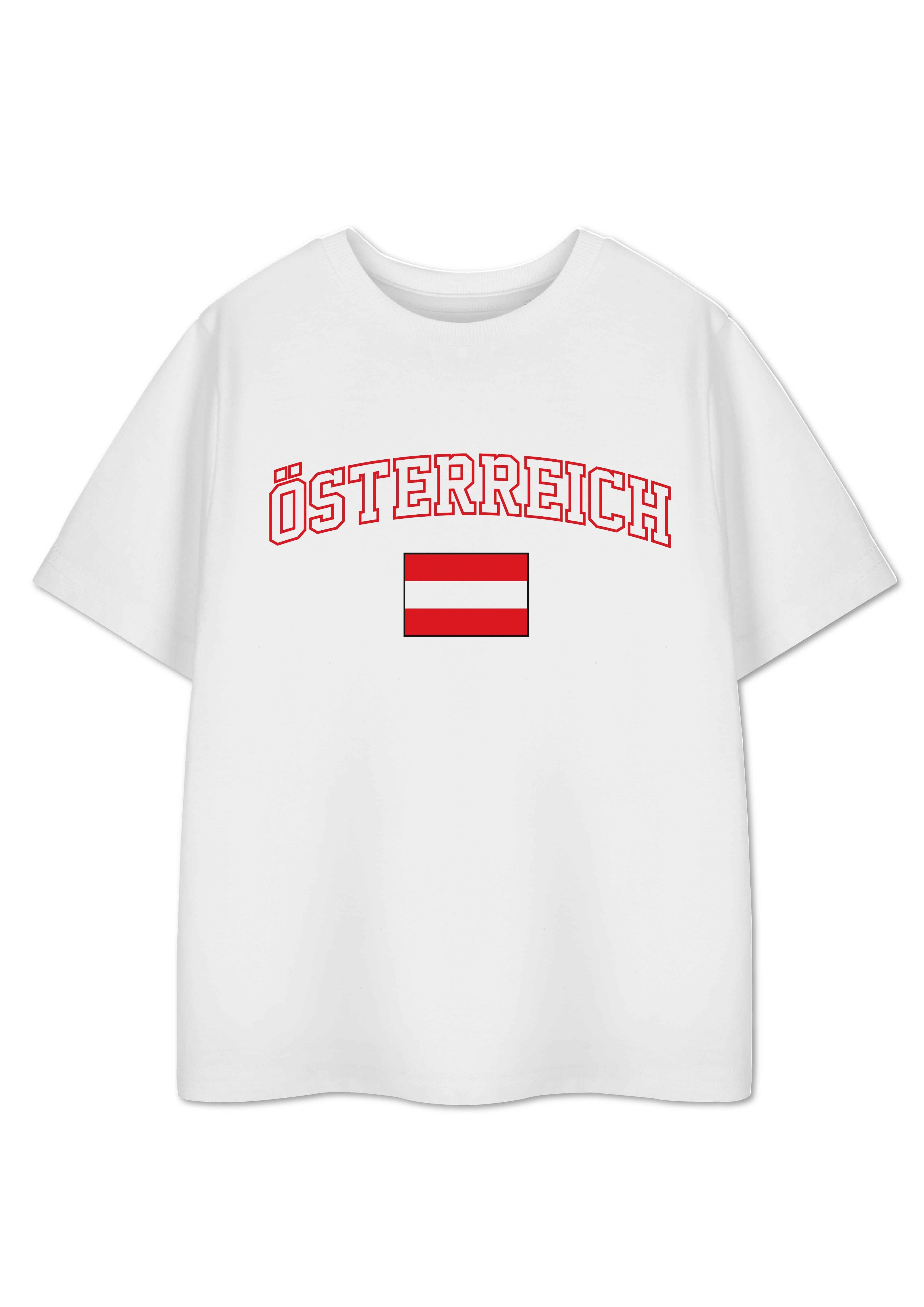 T-shirt unisexe blanc à manches courtes Show Me The Merch pour enfants, Autriche