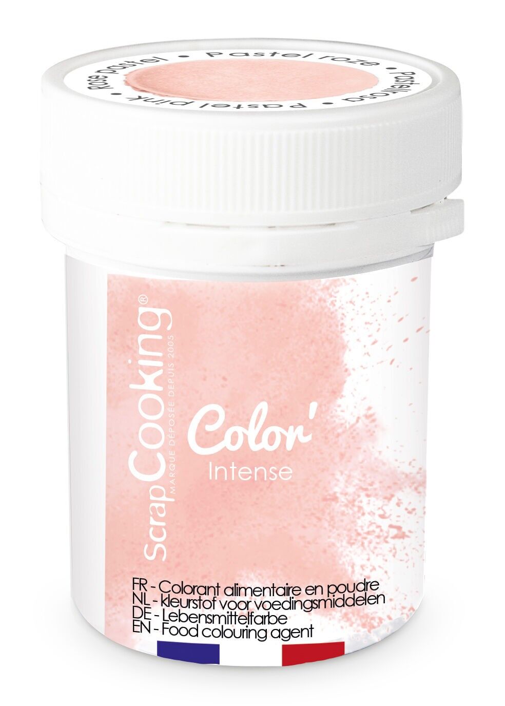 Pastel pink artificial powder food coloring 5g