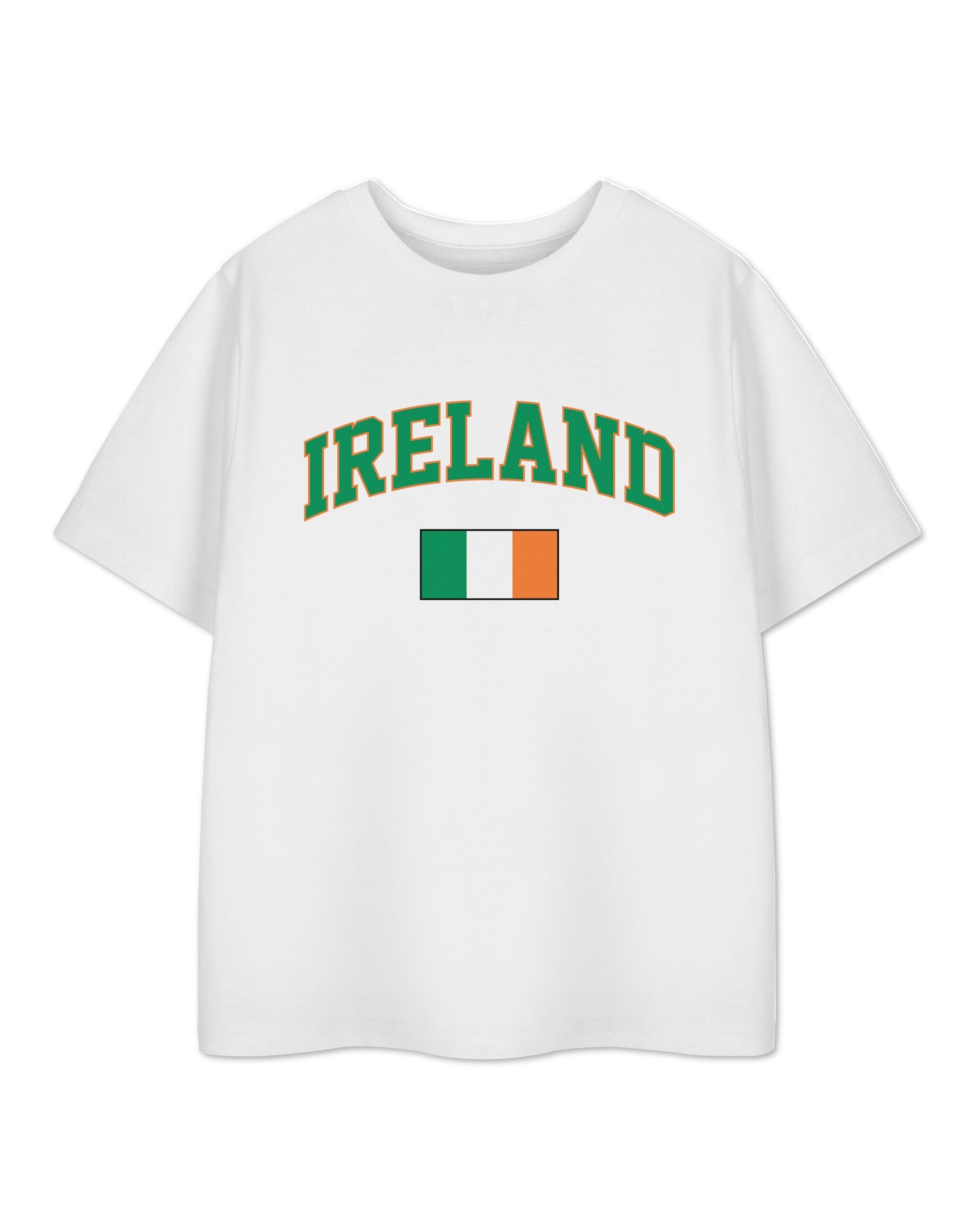 T-shirt unisexe blanc à manches courtes Show Me The Merch pour enfants, Irlande