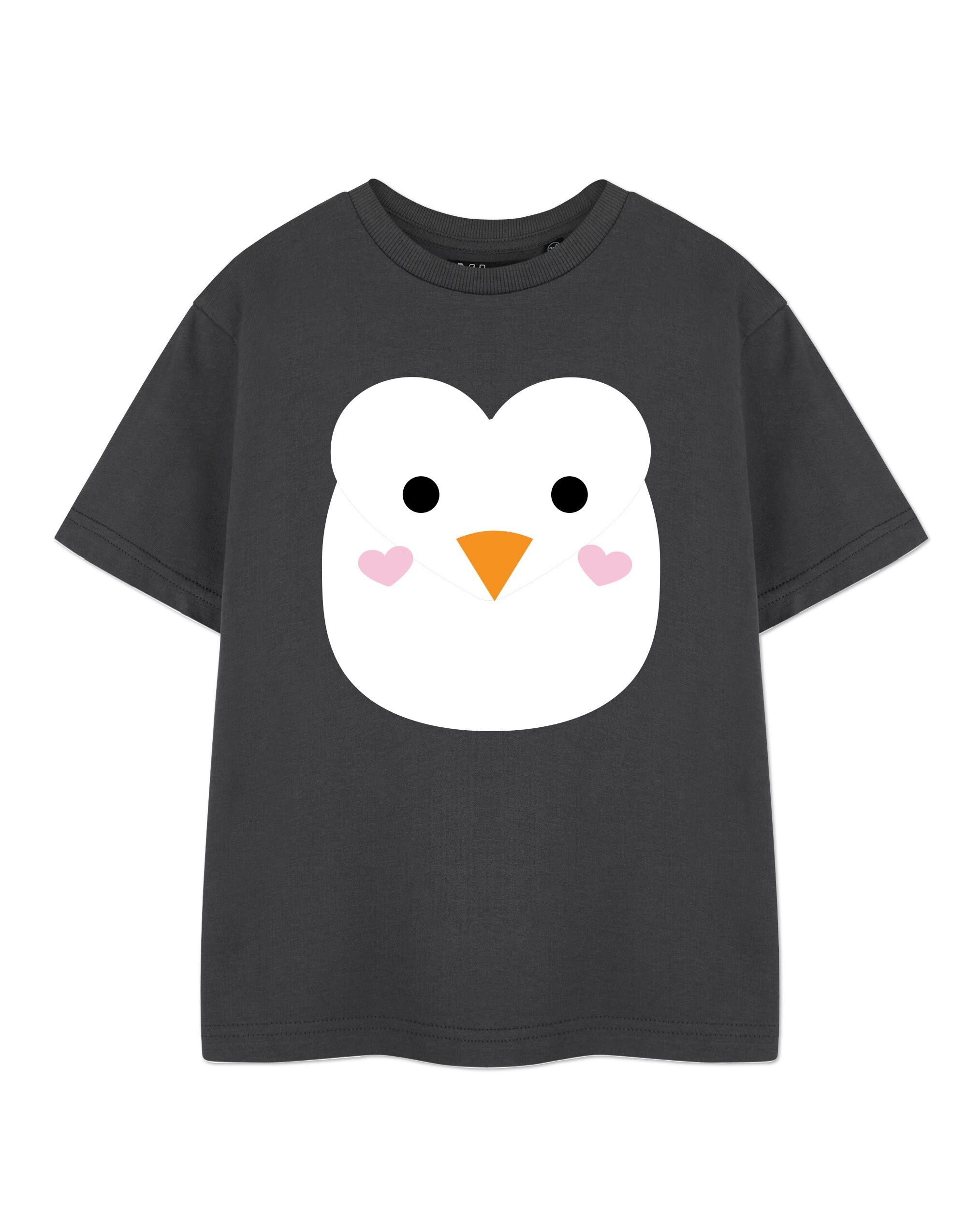 T-shirt unisexe à manches courtes Show Me The Merch avec pingouin gris