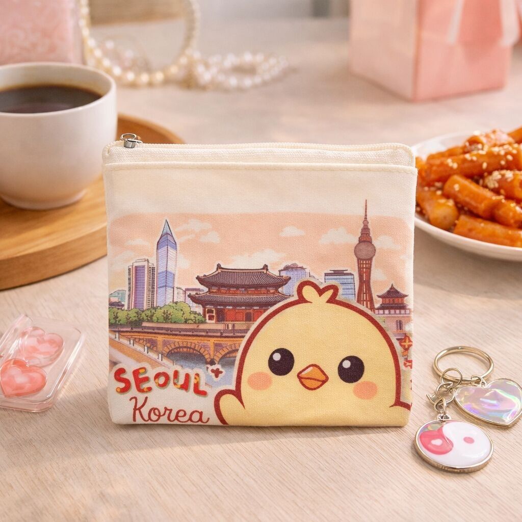 Précommande - Petite pochette Seoul Corée - Porte Monnaie - Livraison à partir du 01/04/2026