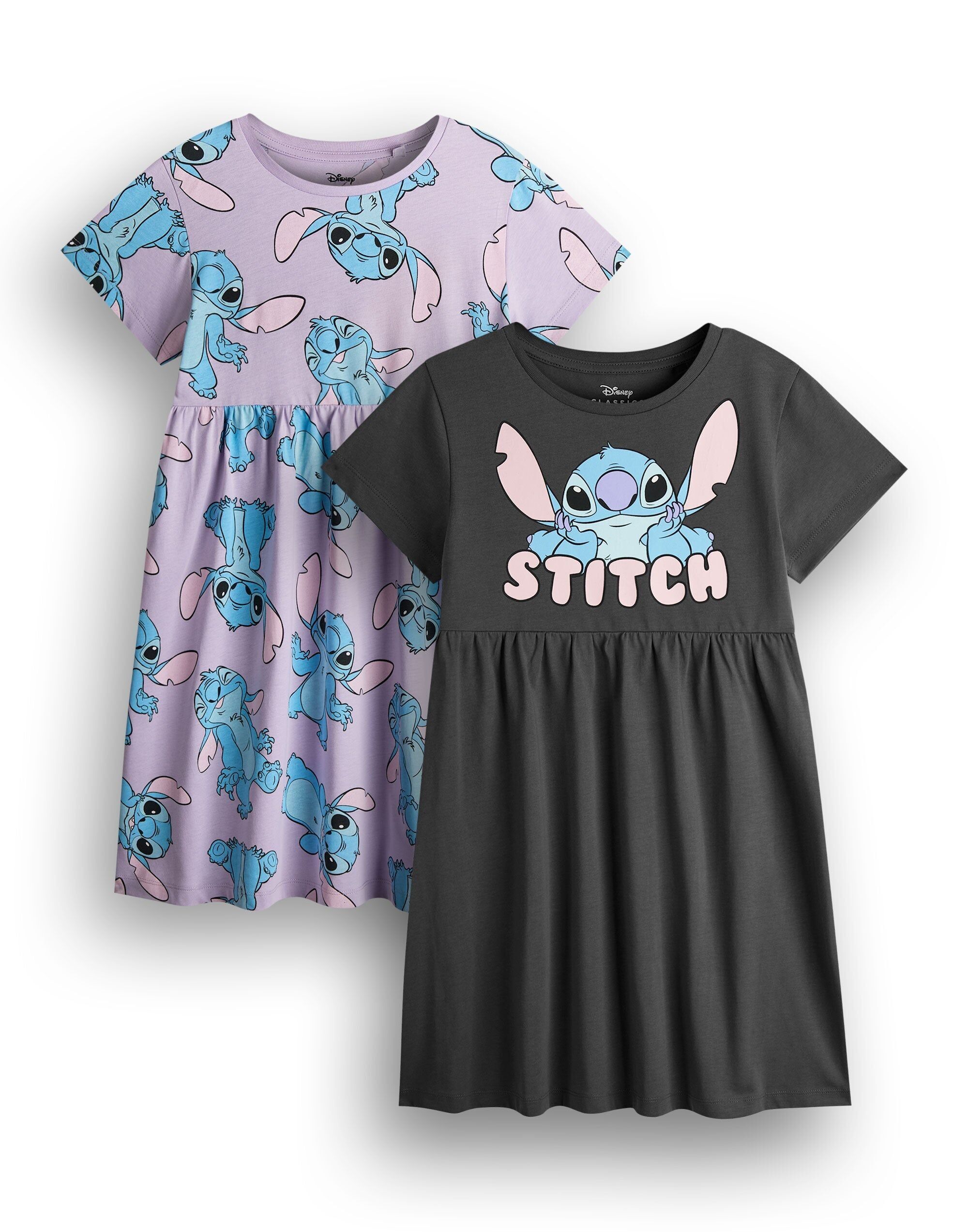 Vestido multicolor de Stitch para niñas de Disney (paquete de 2)