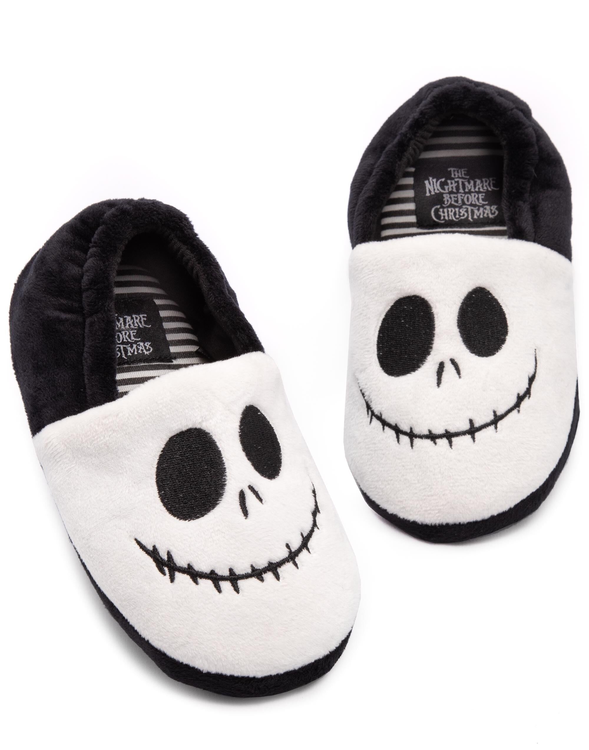 Zapatillas unisex para niños de Disney Pesadilla antes de Navidad, color negro, con diseño de Jack Skellington