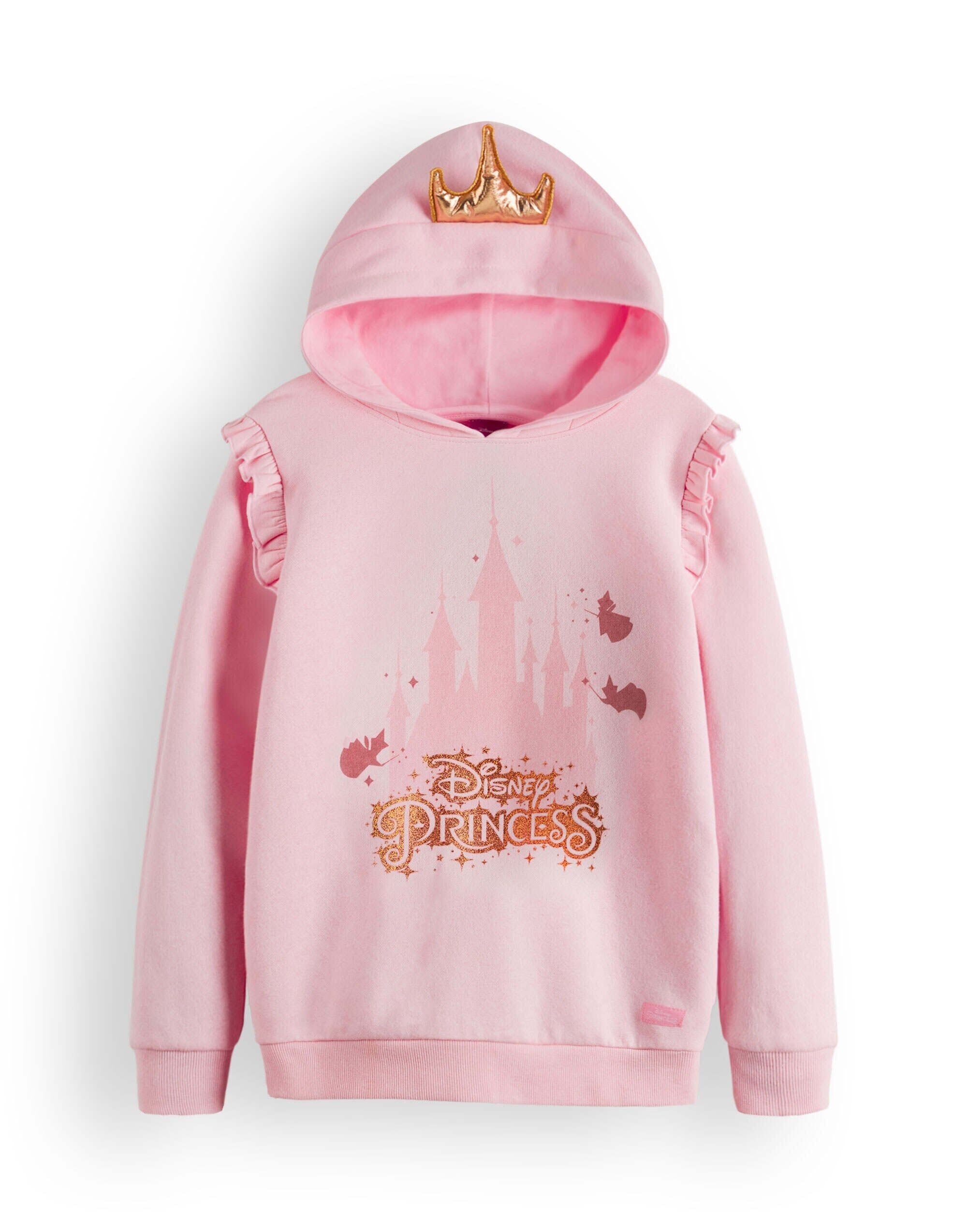 Sudadera con capucha de princesa rosa de Disney para niñas