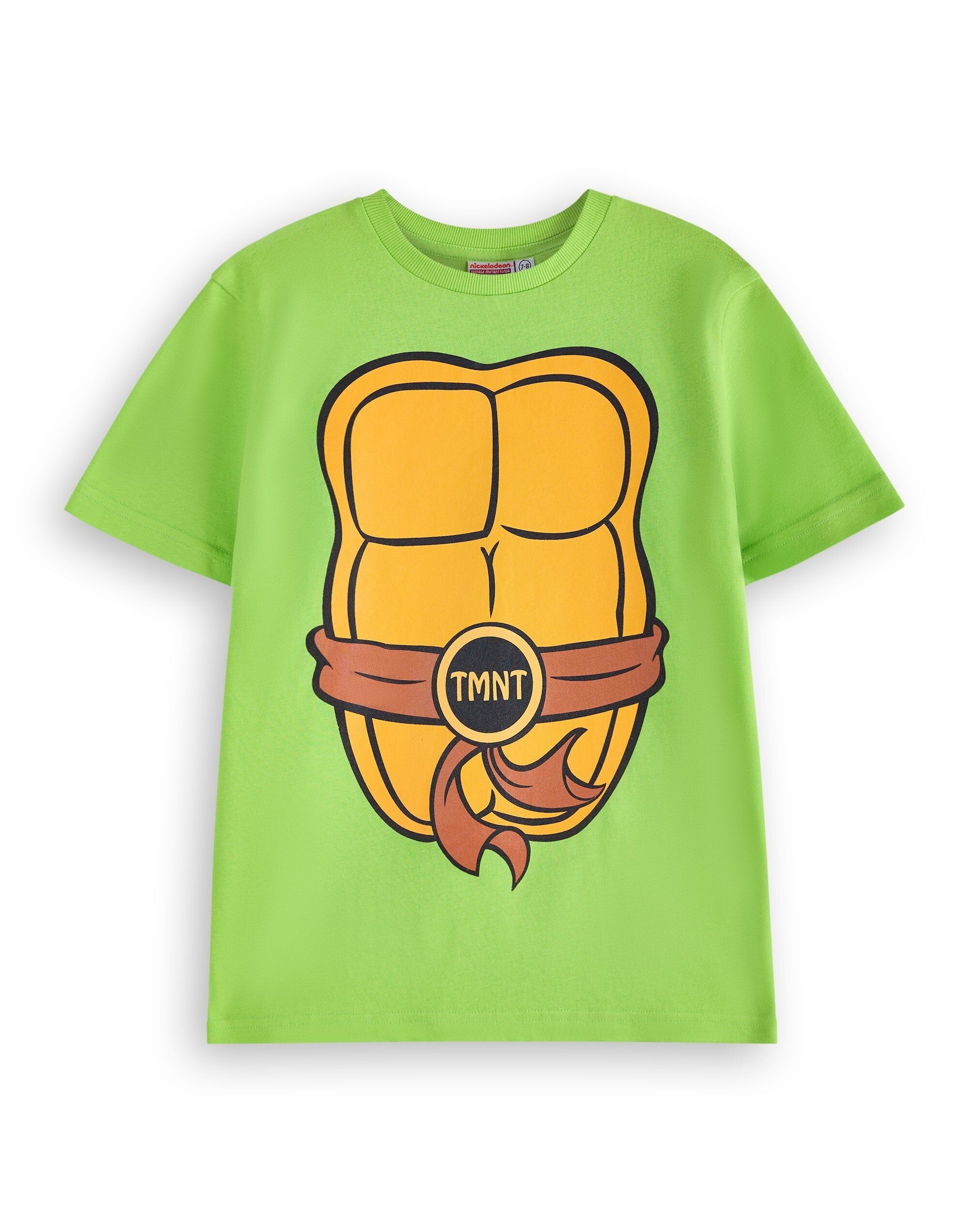 T-shirt à manches courtes vert Tortues Ninja pour garçon, style cosplay