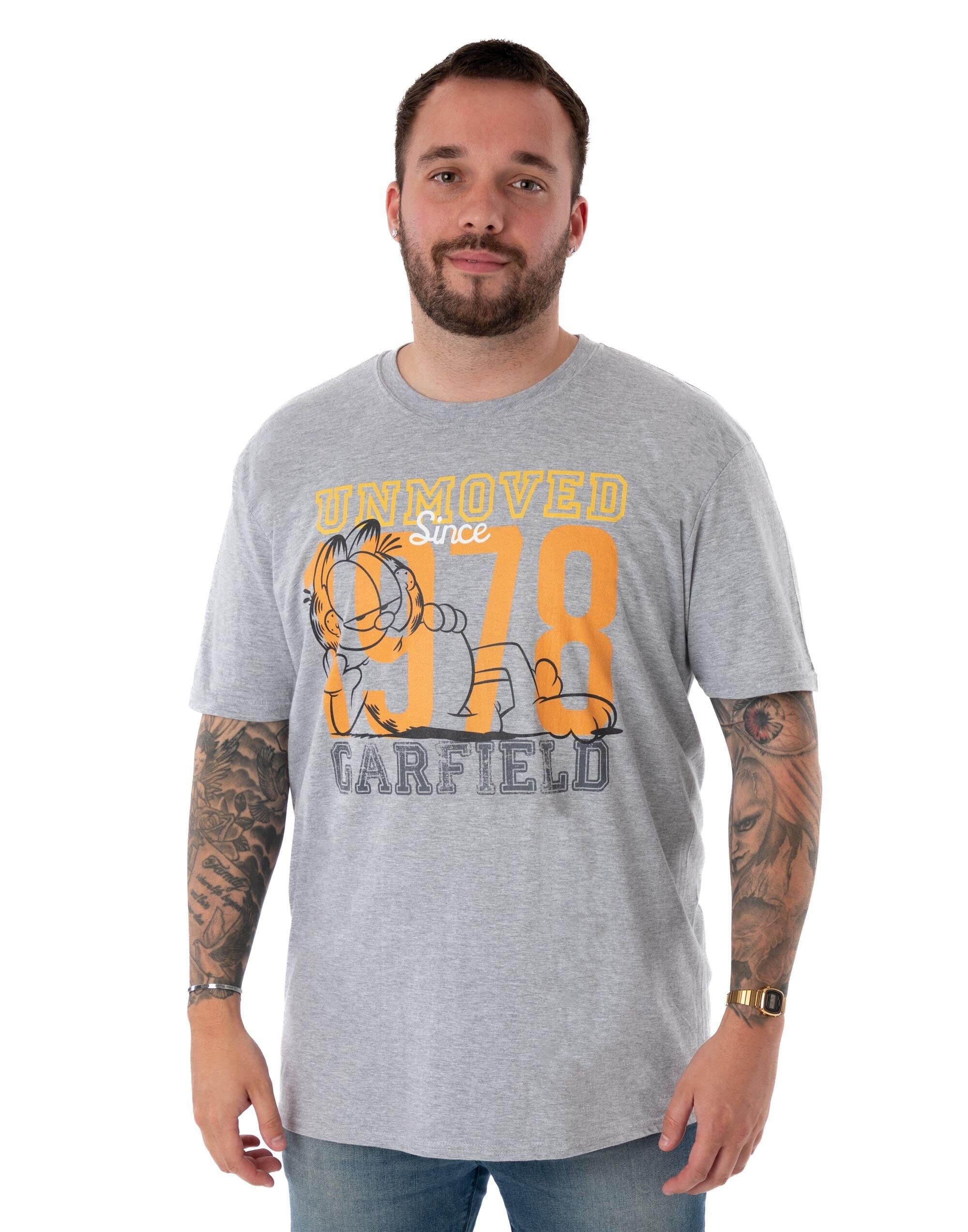 Garfield Mens Grey 1978 Short Sleeved T-Shirt