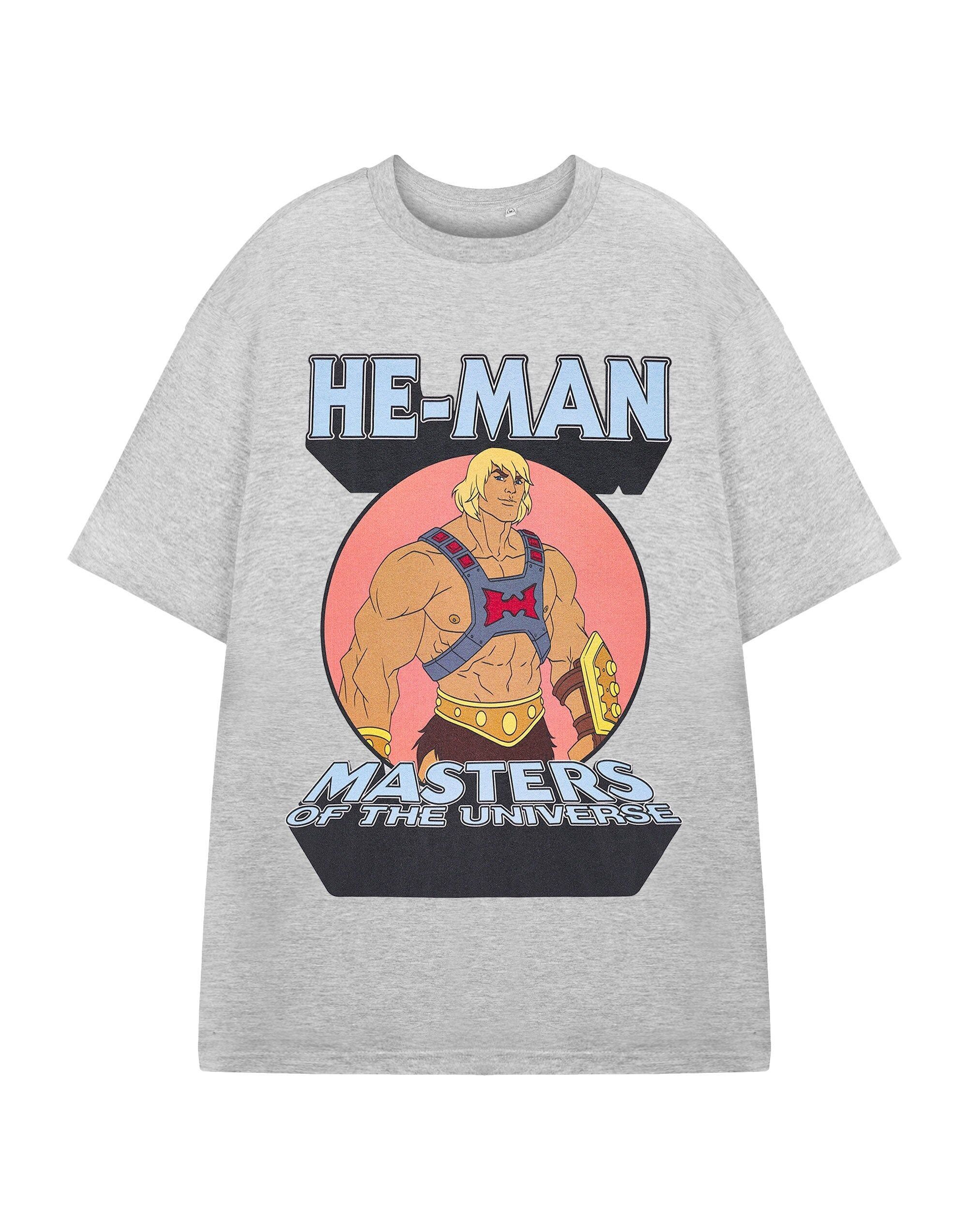 Camiseta unisex gris de manga corta de He-Man de Masters of the Universe