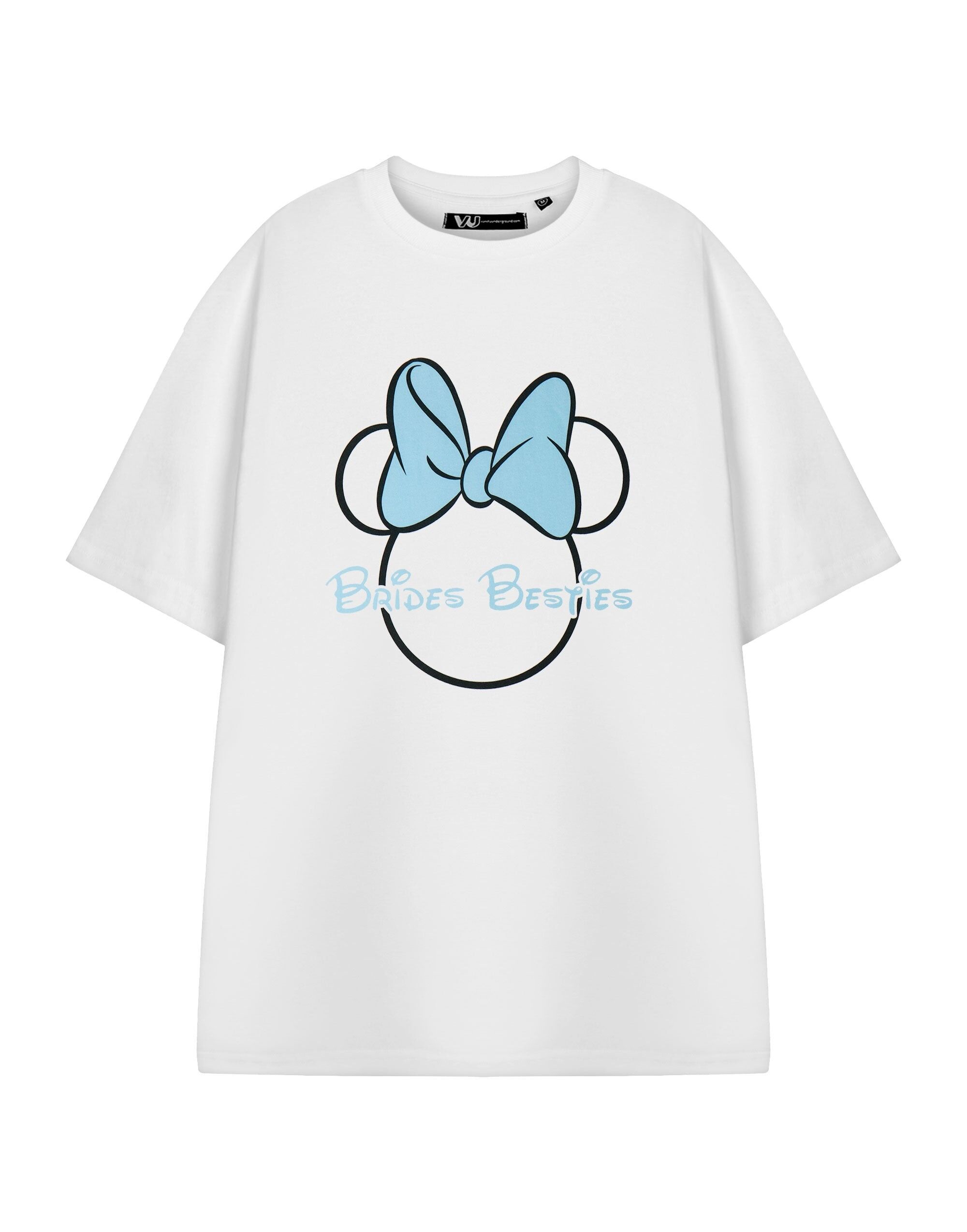 Camiseta blanca de manga corta para despedida de soltera de Minnie Mouse de Disney para mujer