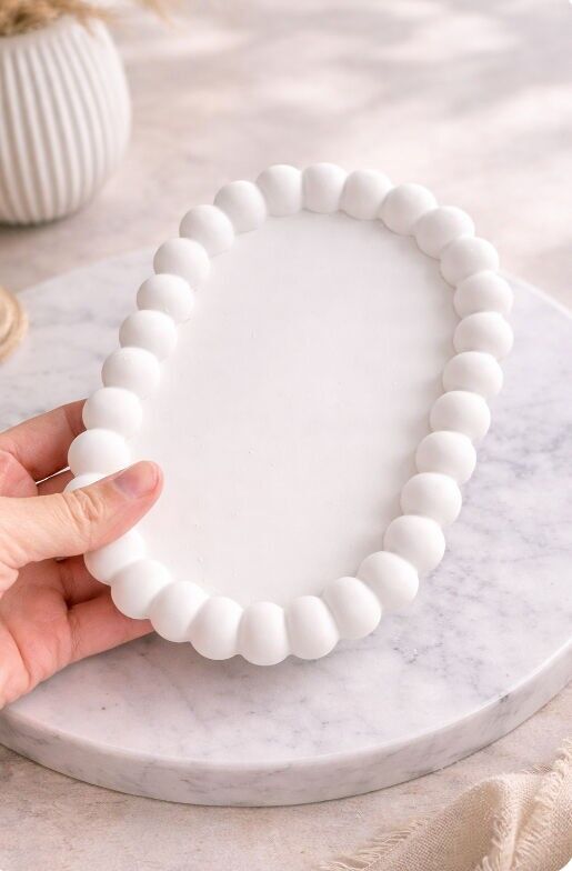 Plateau ovale bubbles