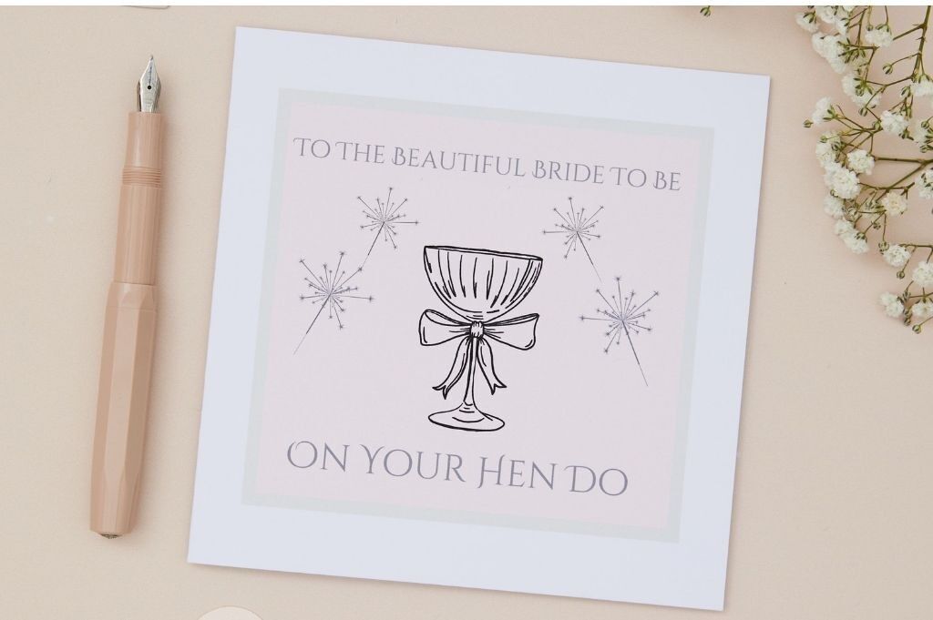 Carte pour enterrement de vie de jeune fille