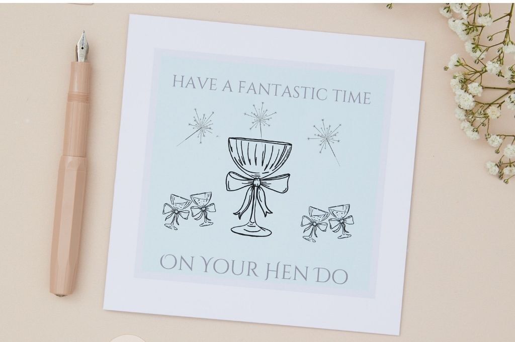 Carte pour enterrement de vie de jeune fille