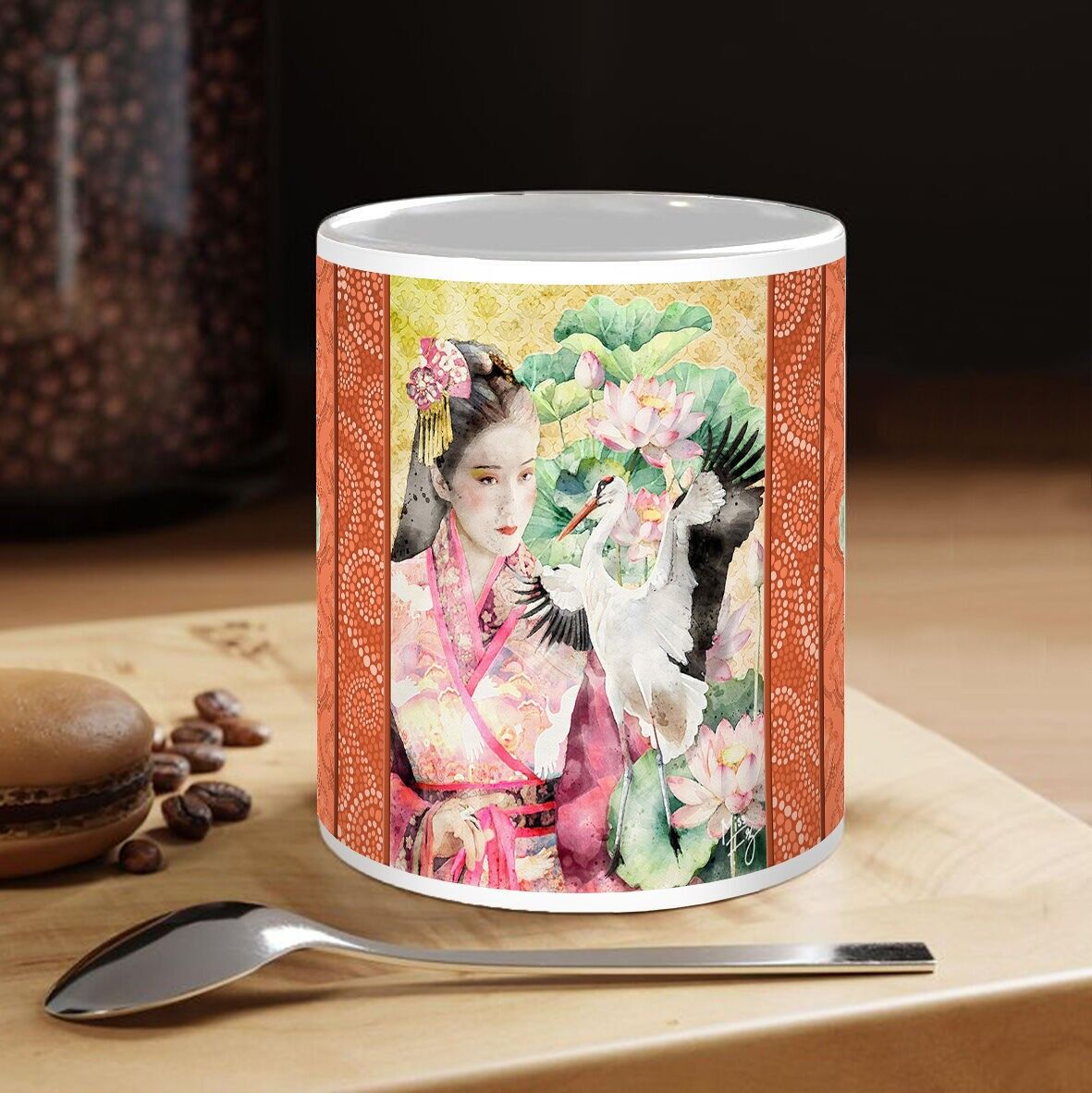 Taza japonesa - Asuka > Aroma del día después - Amigo de las grullas