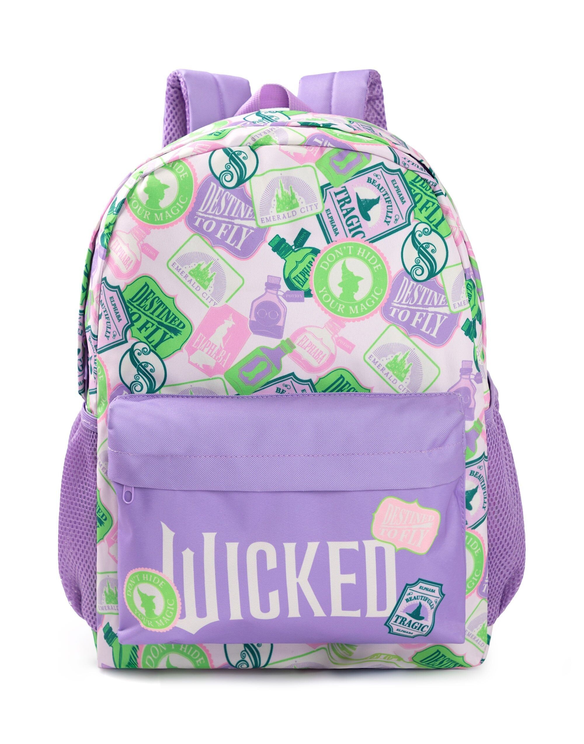 Mochila con iconos morados de Wicked Girls (talla única)