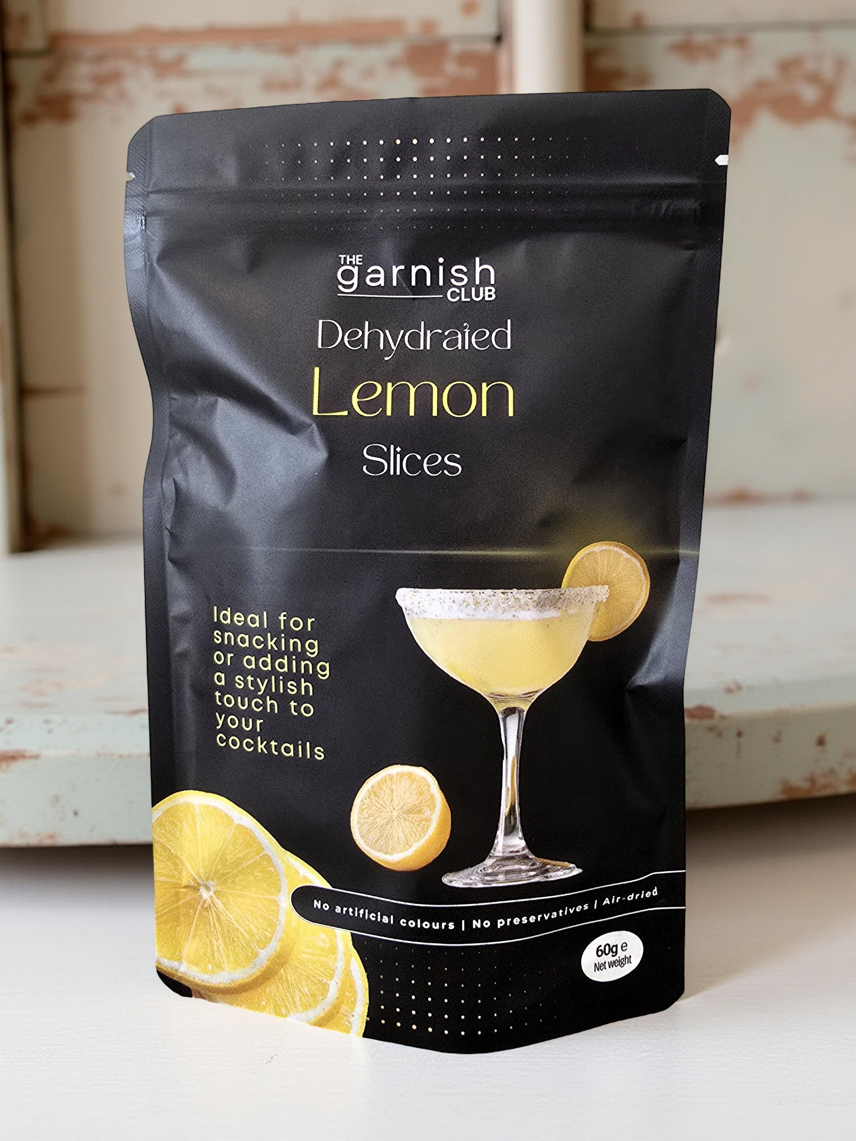 The Garnish Club Premium Dehydrated Lemon Cocktail Garnish Slices