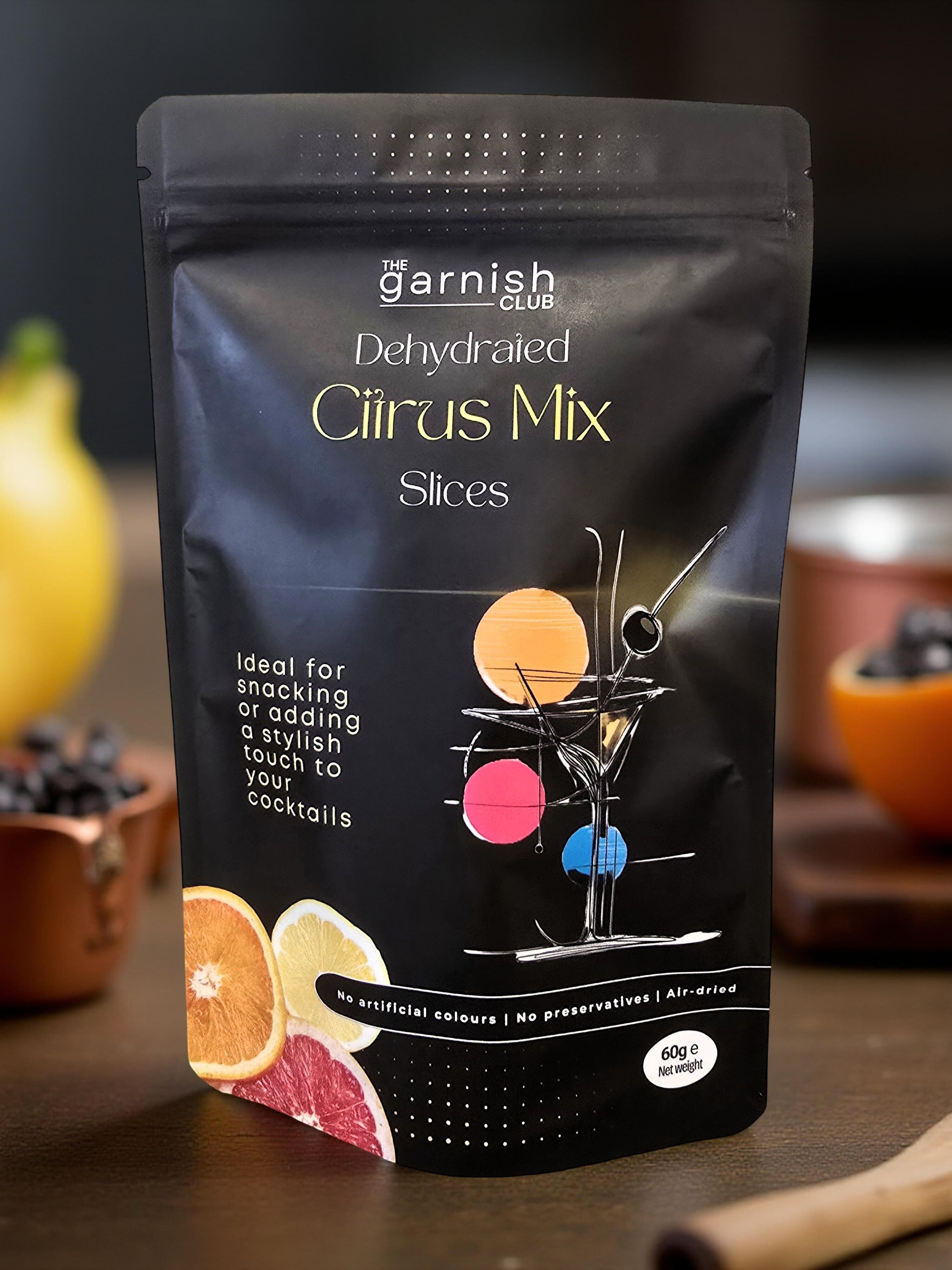 The Garnish Club Premium Dehydrated Citrus Mix Cocktail Garnish Slices