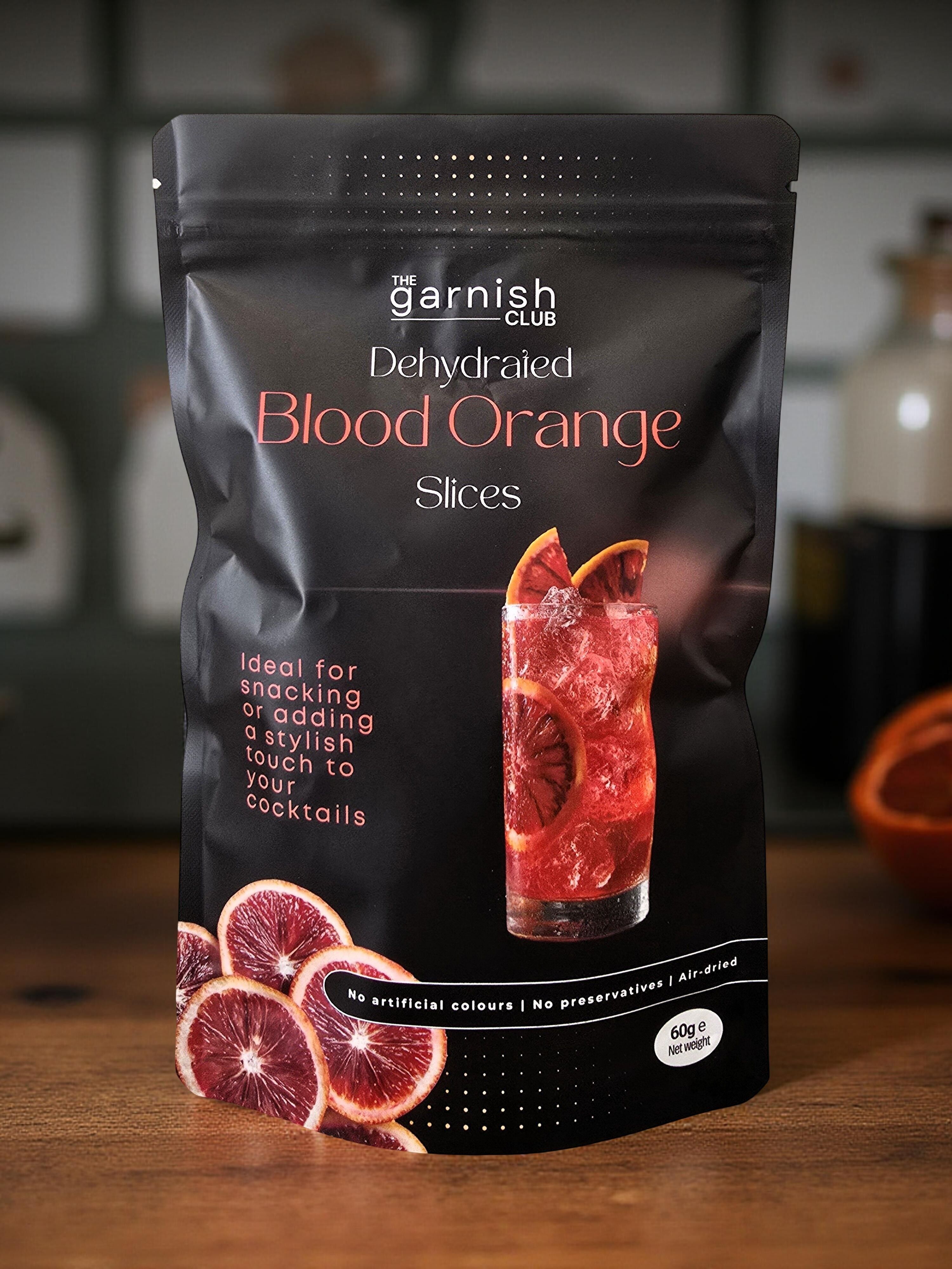 The Garnish Club Premium Dehydrated Blood Orange Cocktail Garnish Slices