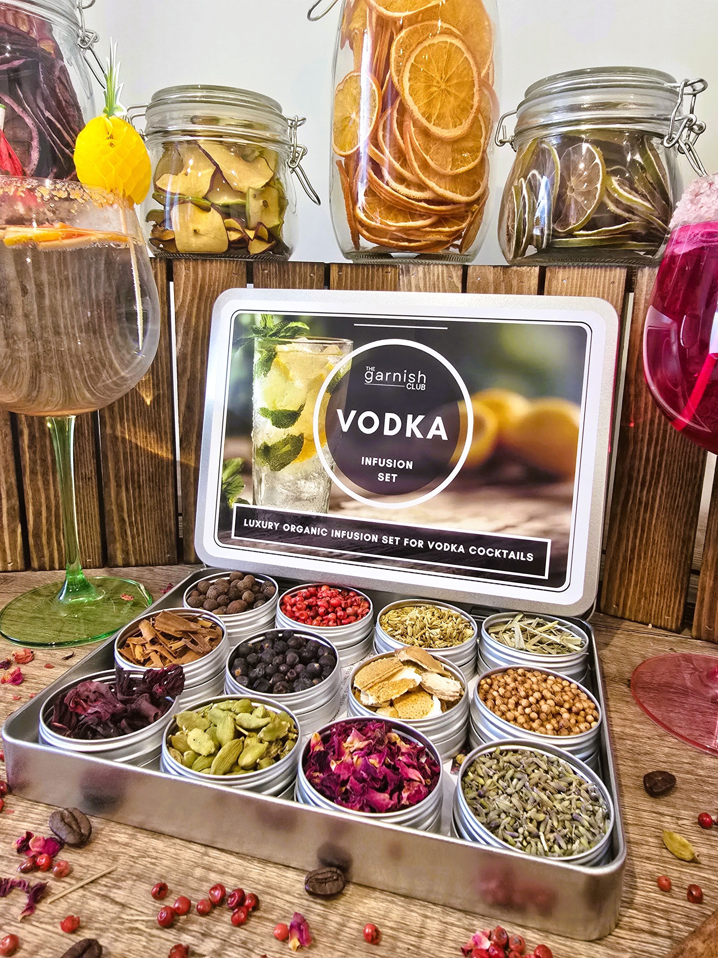 Premium Organic Botanicals – Vodka Cocktails Infusion Set