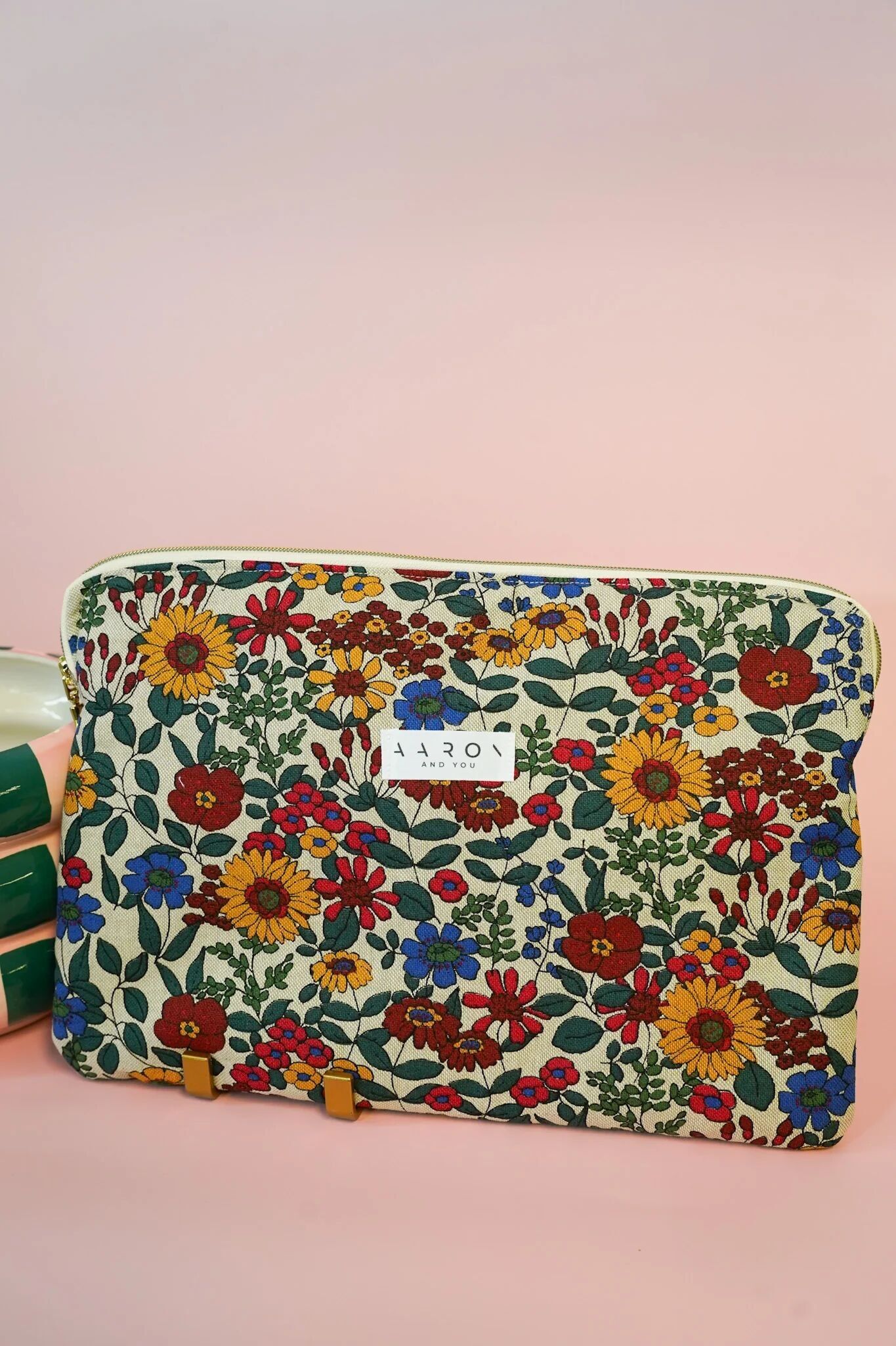 Housse d'ordinateur en coton - Fabrication française - Petite série